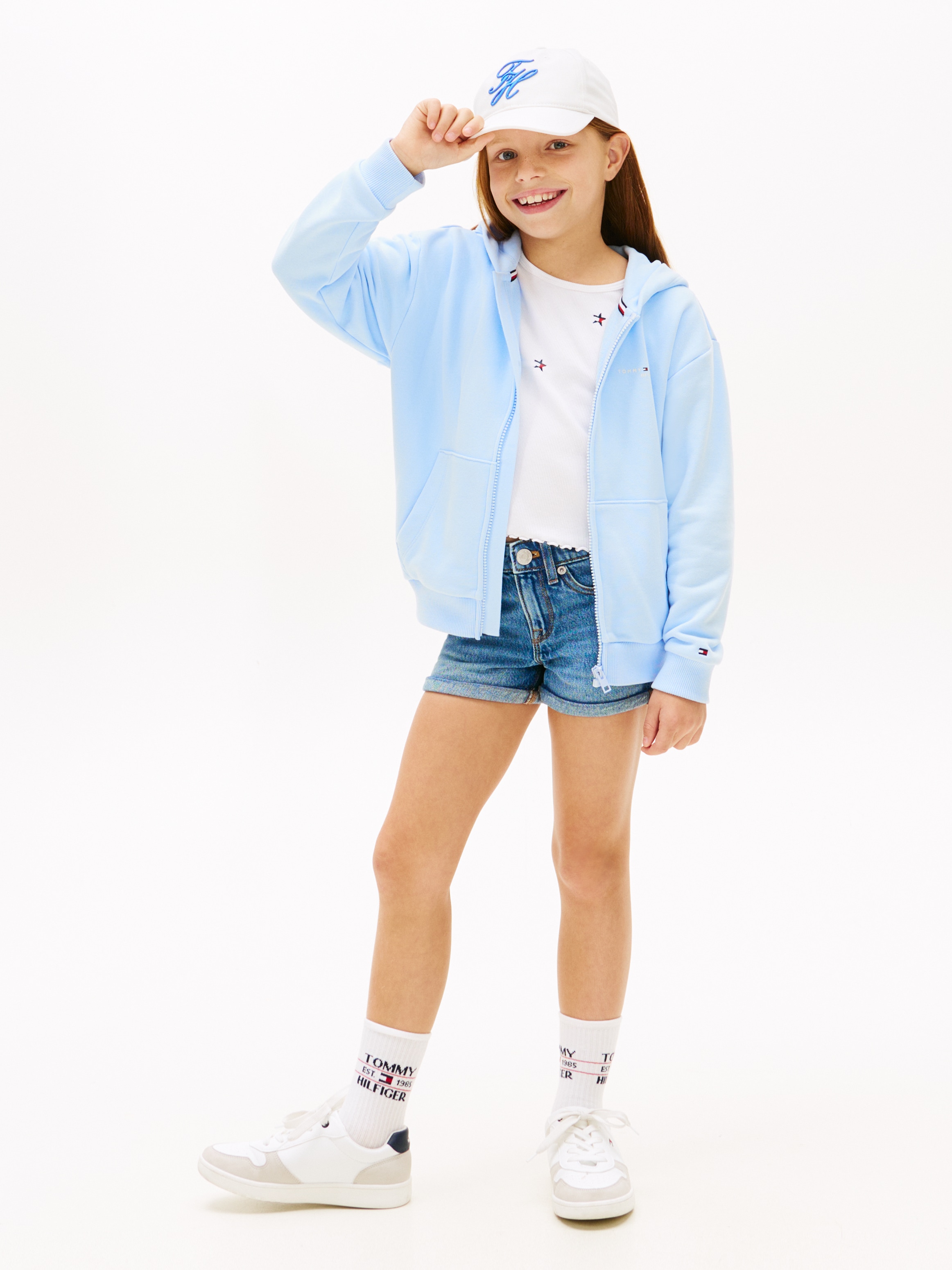 Tommy Hilfiger Kapuzensweatjacke »MINI CORP ZIP THROUGH HOODIE« Kinder bis 16 Jahre