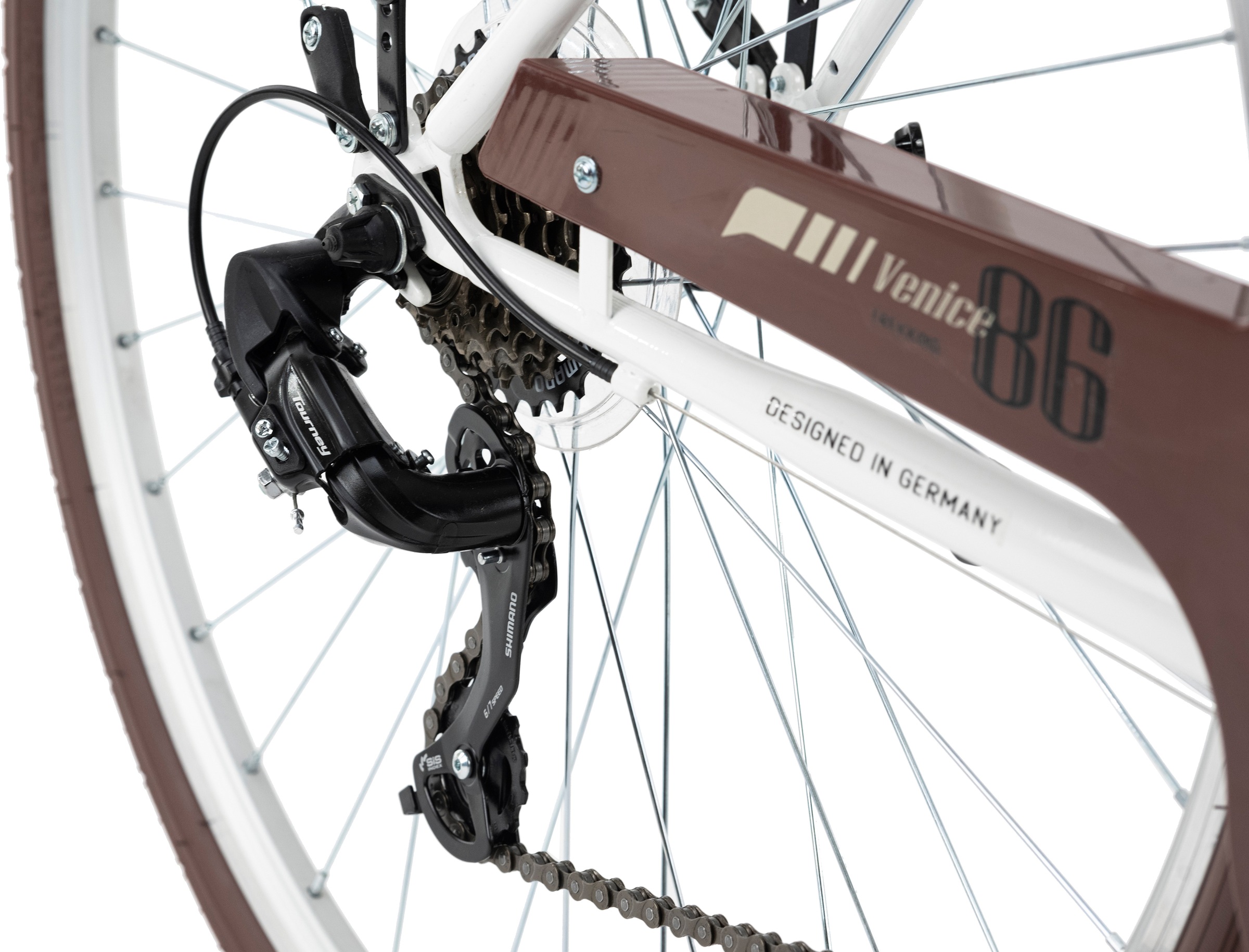 KS Cycling Trekkingrad »Venice«, 21 Gang, Shimano, Tourney Schaltwerk, Kettenschaltung, für Damen, Kettenschaltung