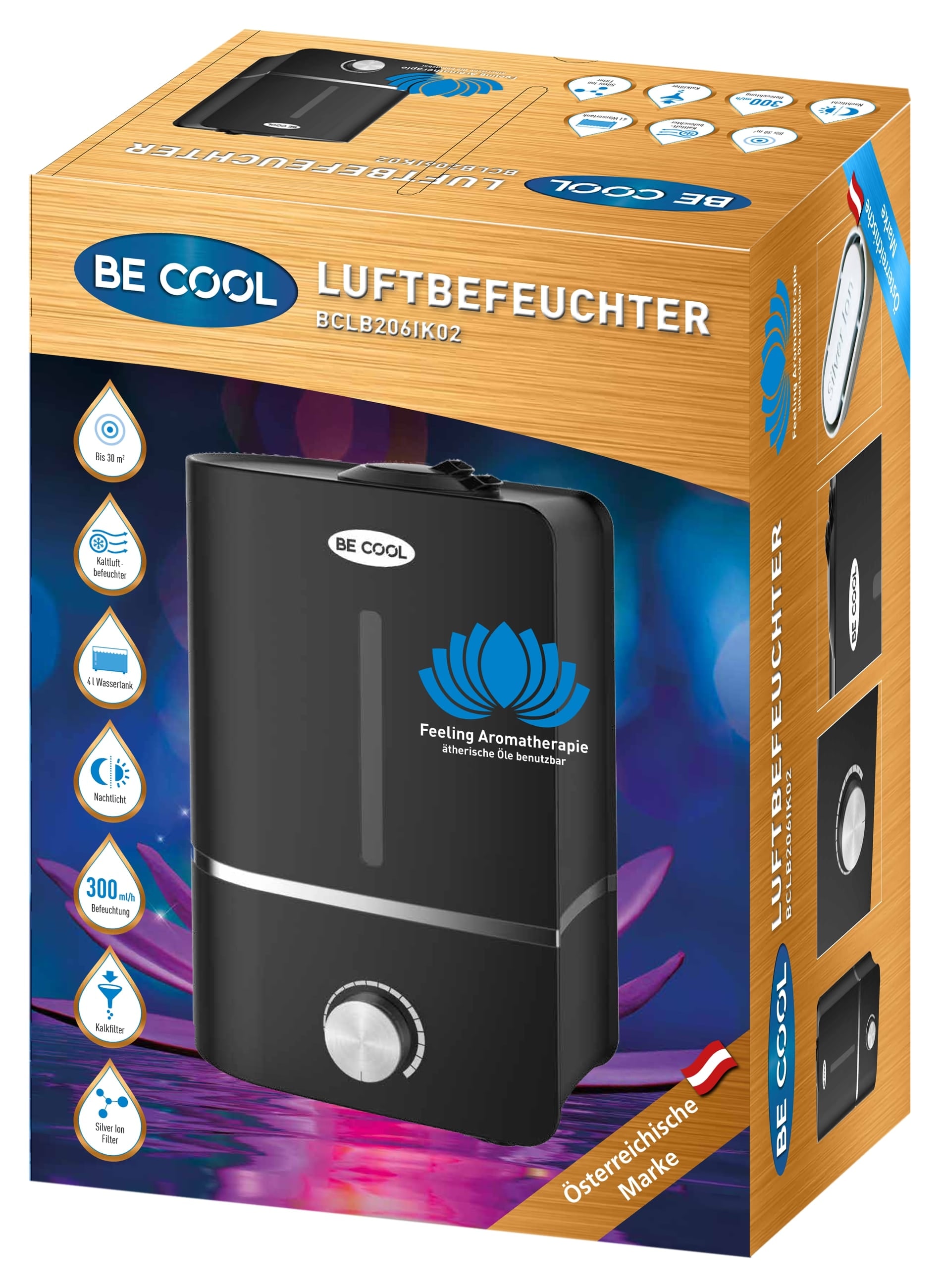 be cool Luftbefeuchter »BCLB206IK02«, 4 l Wassertank