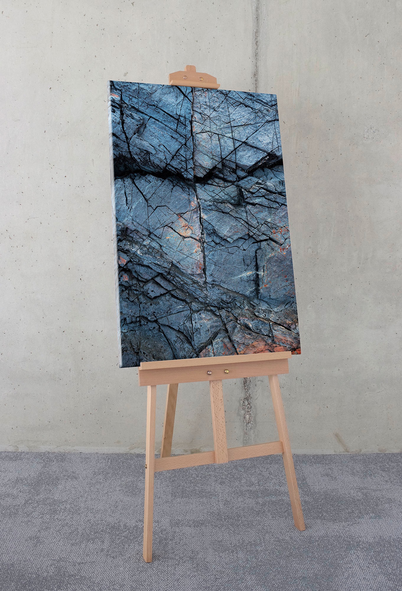 Komar Leinwandbild »Wellenbrecher - Größe 60 x 90 cm«, Baum-Blätter-Natur-Berge-Blumen-Foto-Jahreszeiten-Landschaft-Meer-Strand-Palmen, (Packung, 1 St.), Keilrahmenbild mi Echtholzrahmen