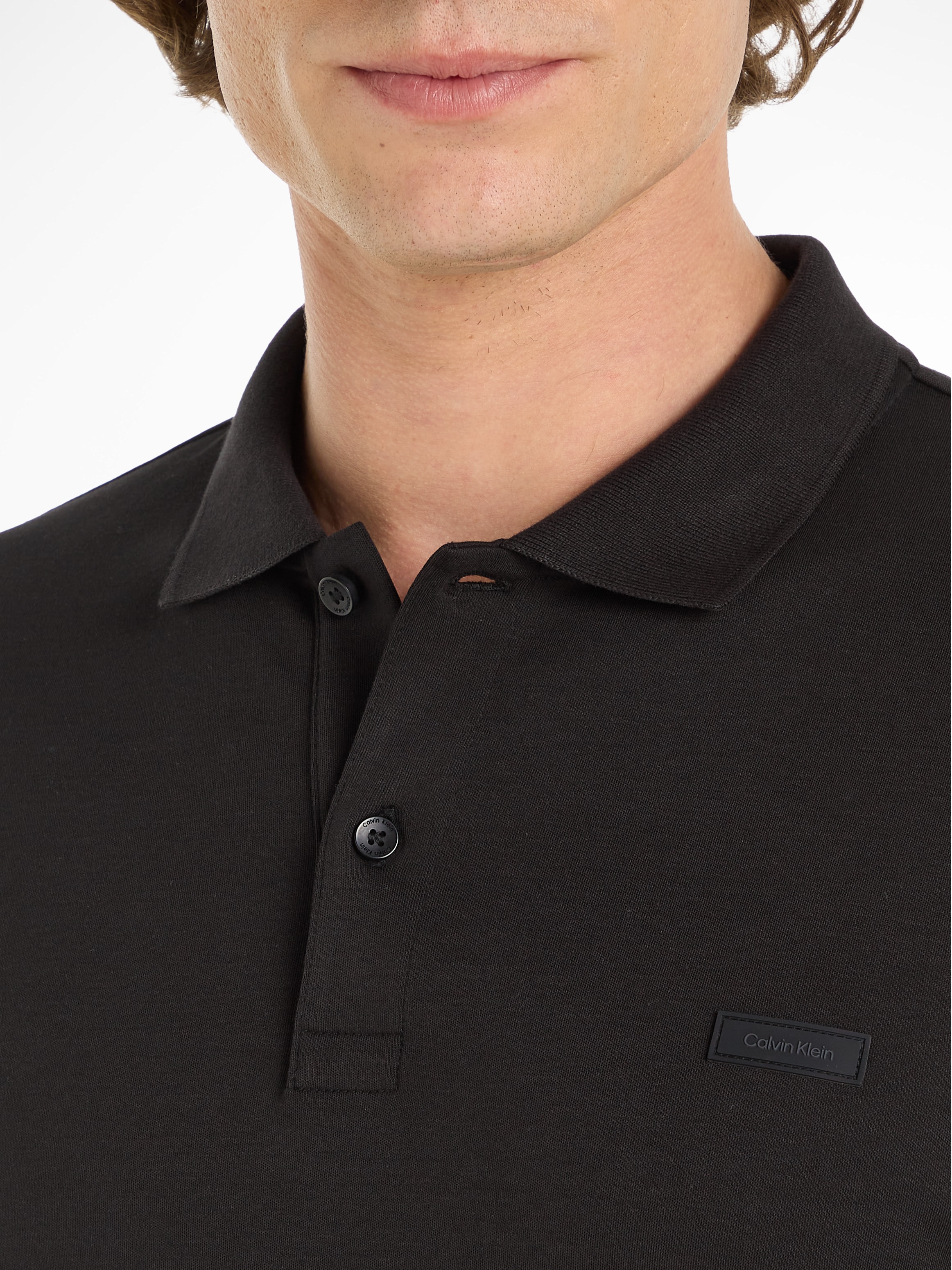 Calvin Klein Poloshirt »SMOOTH COTTON SLIM LS POLO«