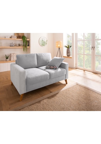 Home affaire 2-Sitzer »Stanza«, incl. 1 Zierkissen, Keder, B/T/H: 151/93/89 cm, moderne Holzfüße kaufen Home affaire 2-Sitzer »Stanza«, incl. 1 Zierkissen, Keder, B/T/H: 151/93/89 cm, moderne Holzfüße kaufen