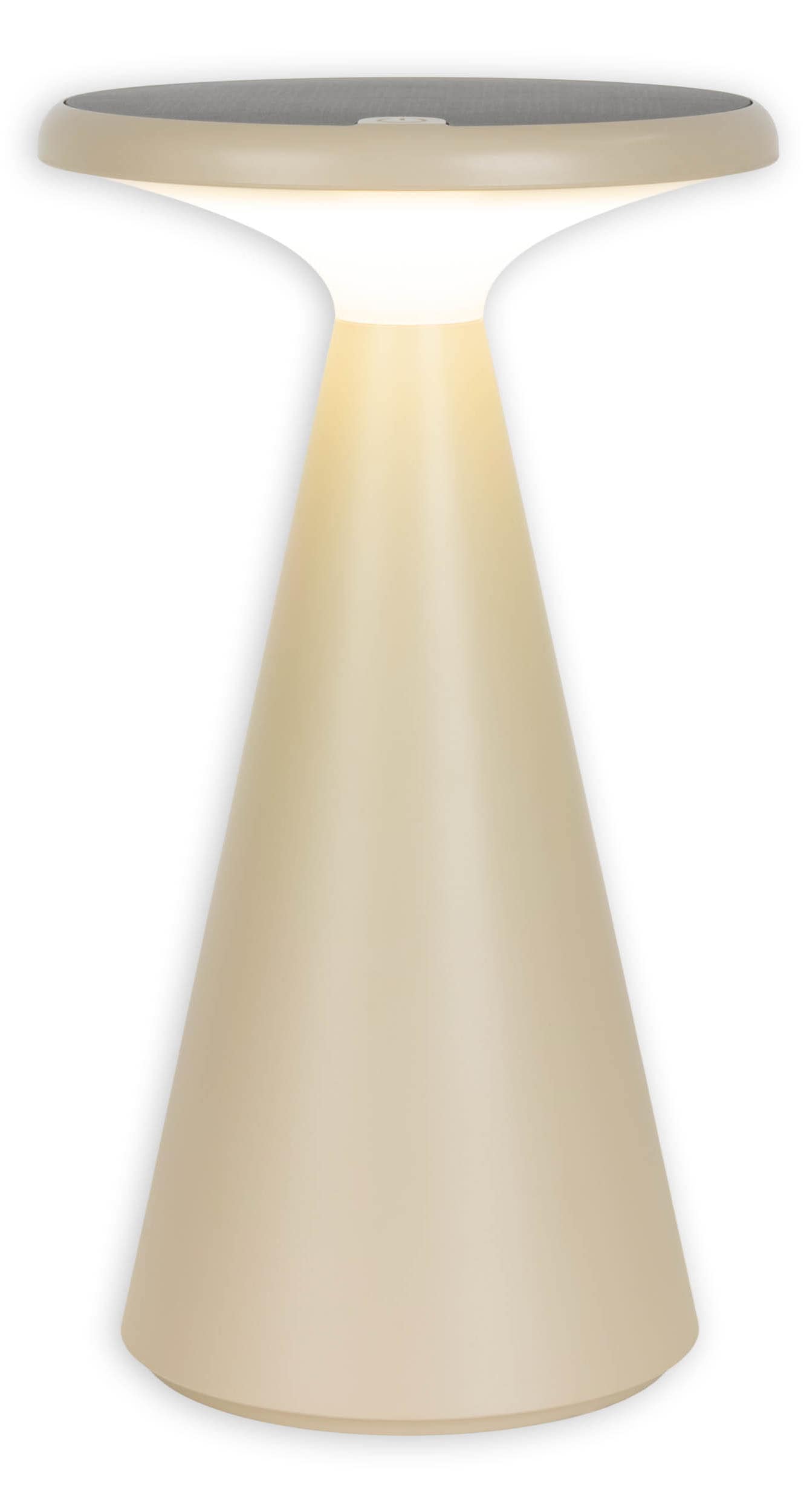näve LED Tischleuchte »Palu«, 1 flammig, Leuchtmittel LED-Modul | LED wechselbar, Solar-/Akkubetrieb, Touch, Dimmbar, Memory, USB-C-Ladekabel, warmweiß