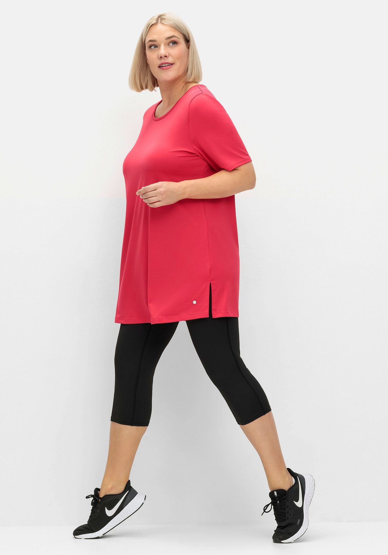 Sheego Longshirt »Funktionslongshirt mit atmungsaktiver, schnelltrocknender Funktion«