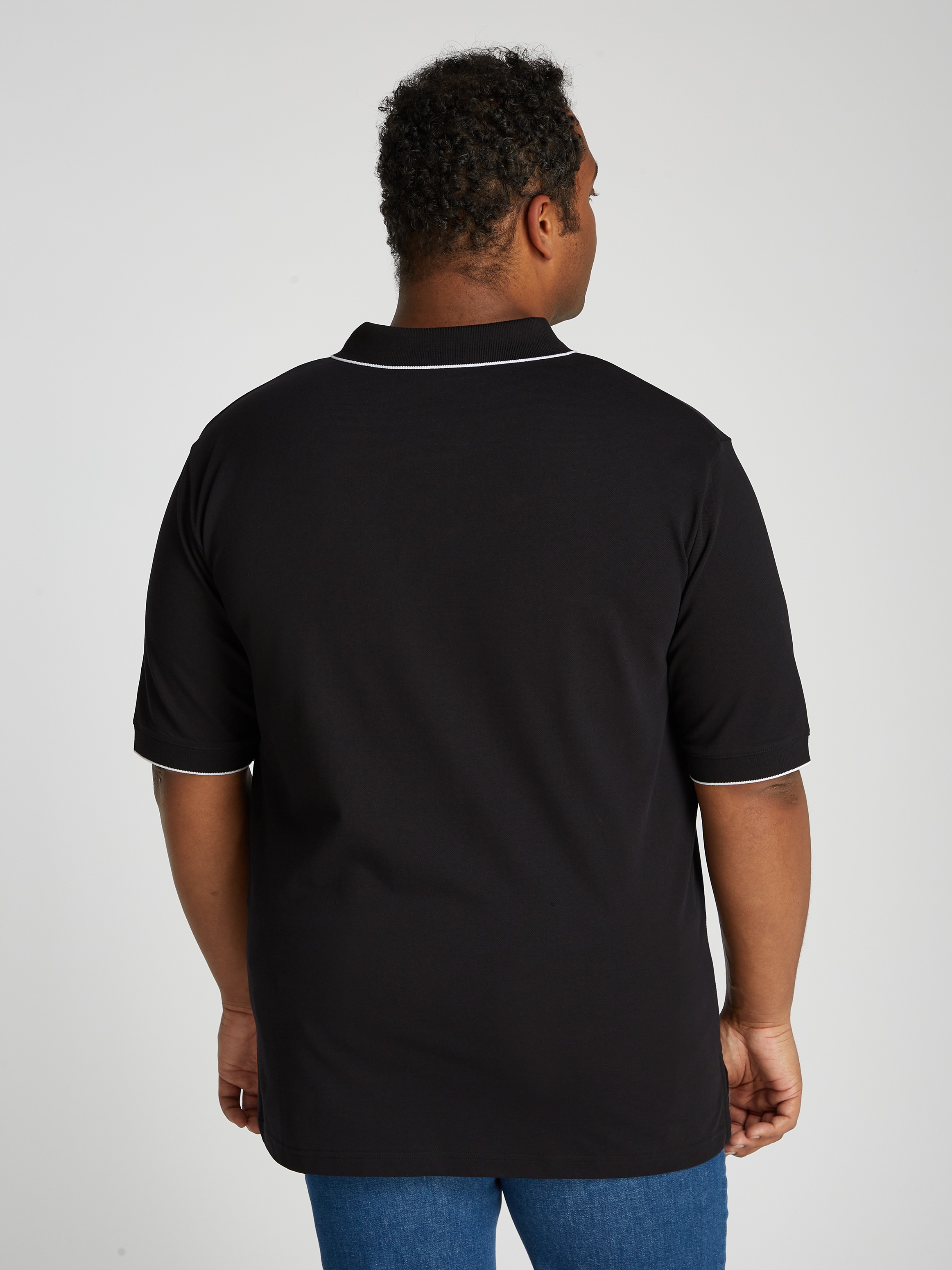 Calvin Klein Big&Tall Poloshirt »BT-STRETCH PIQUE TIPPING POLO«, Große Größen