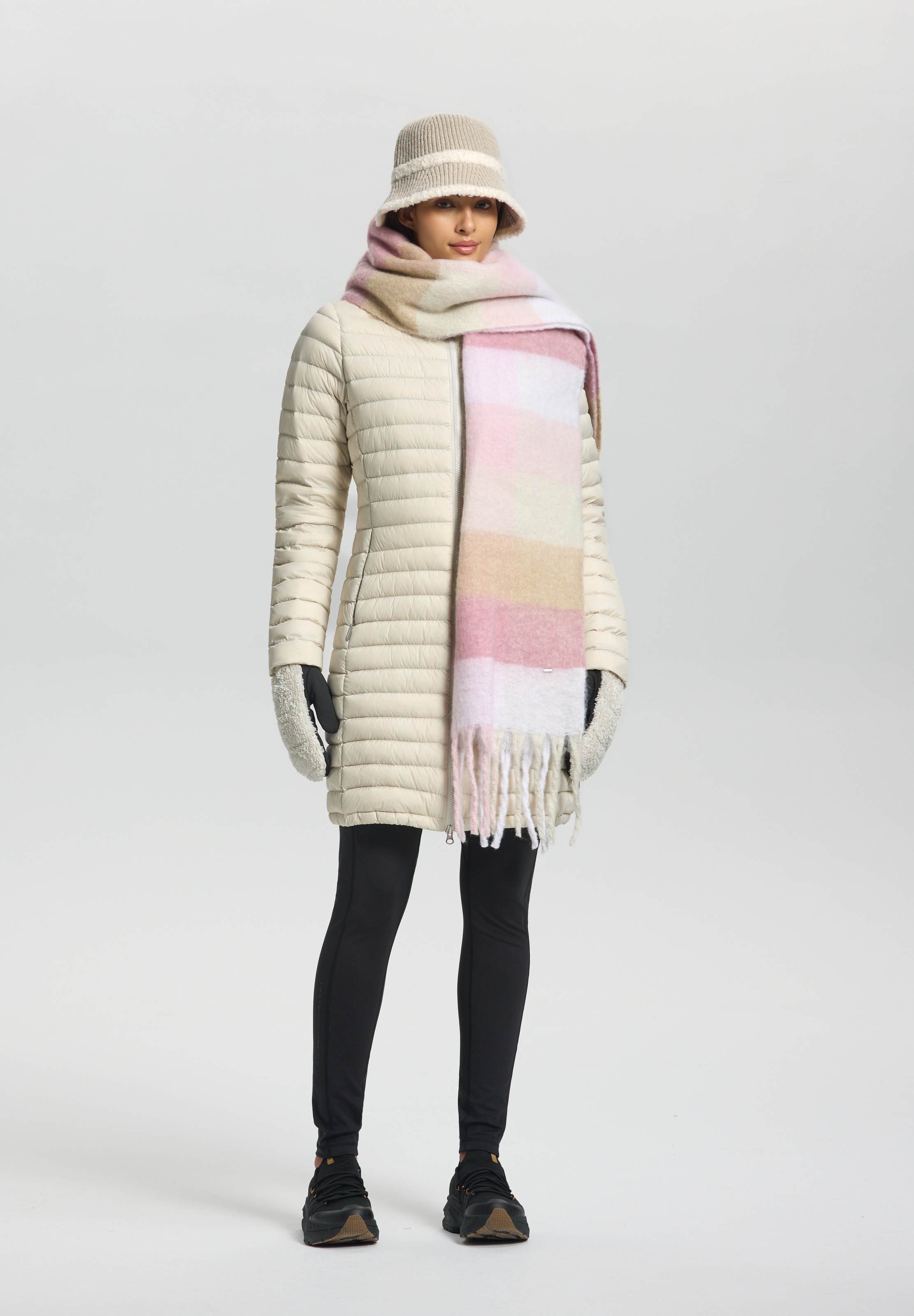 Luhta Schal »LUHTA NAANJOKI« für Erwachsene, mit Fransen, mit Logo-Label