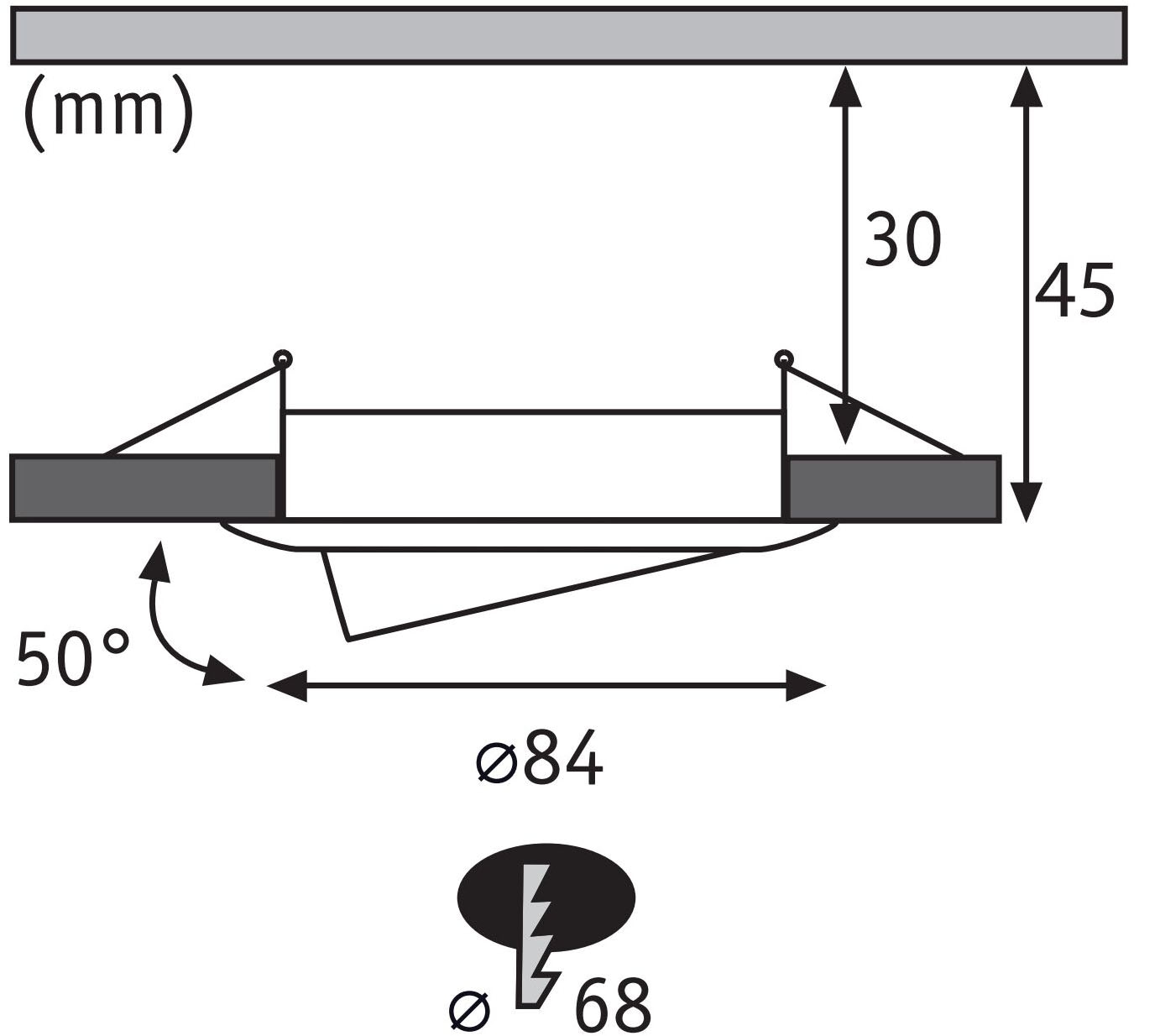 Paulmann LED Einbauleuchte »LED Einbauleuchte 3-Step-Dim Nova Coin rund 84mm 50° Gold matt« LED-Modul 3 Stk. Warmweiß mehrere Helligkeitsstufen