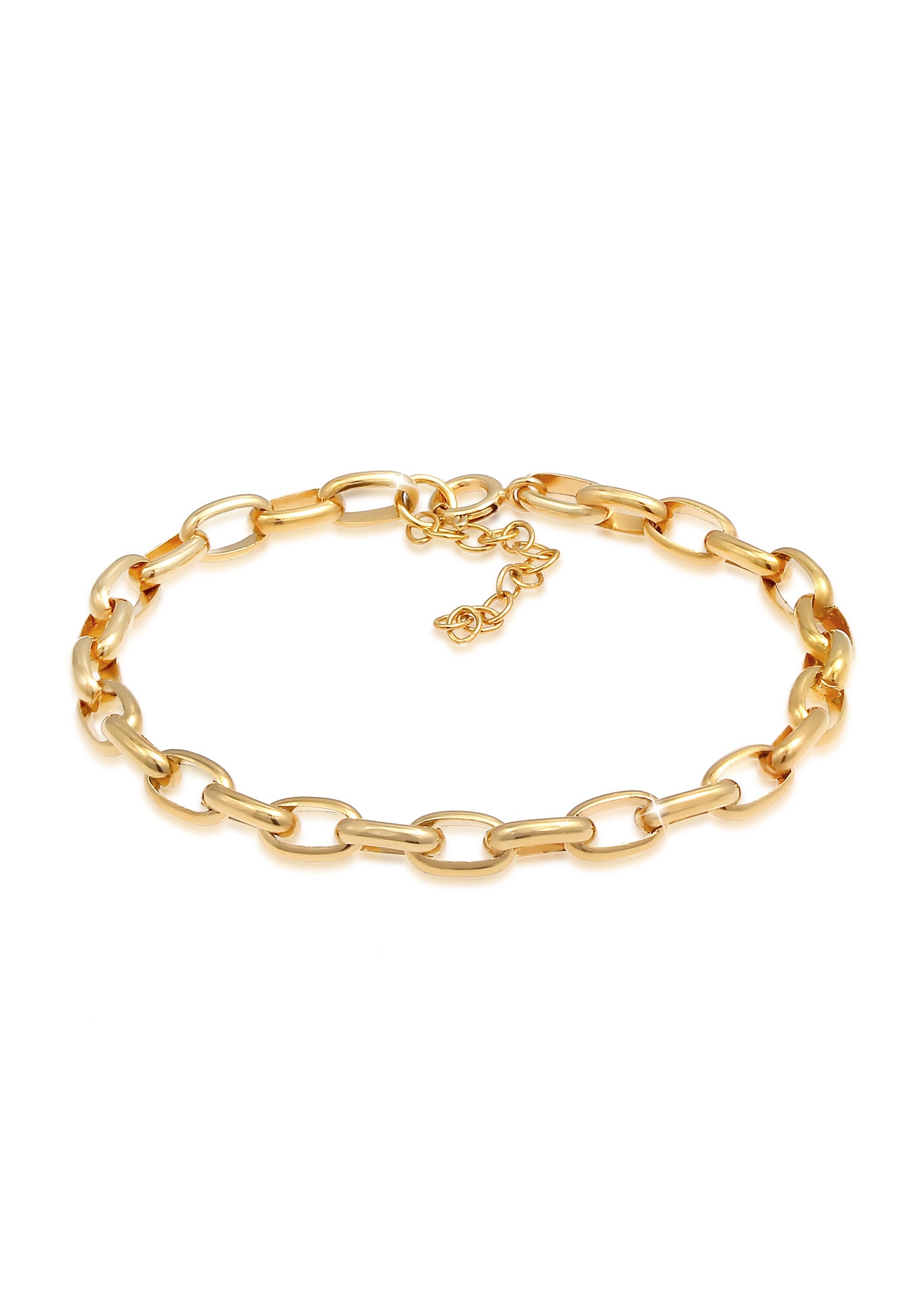 Nenalina Armkette »Armband Charm Armband Glieder Oval Basic 925 Silber«