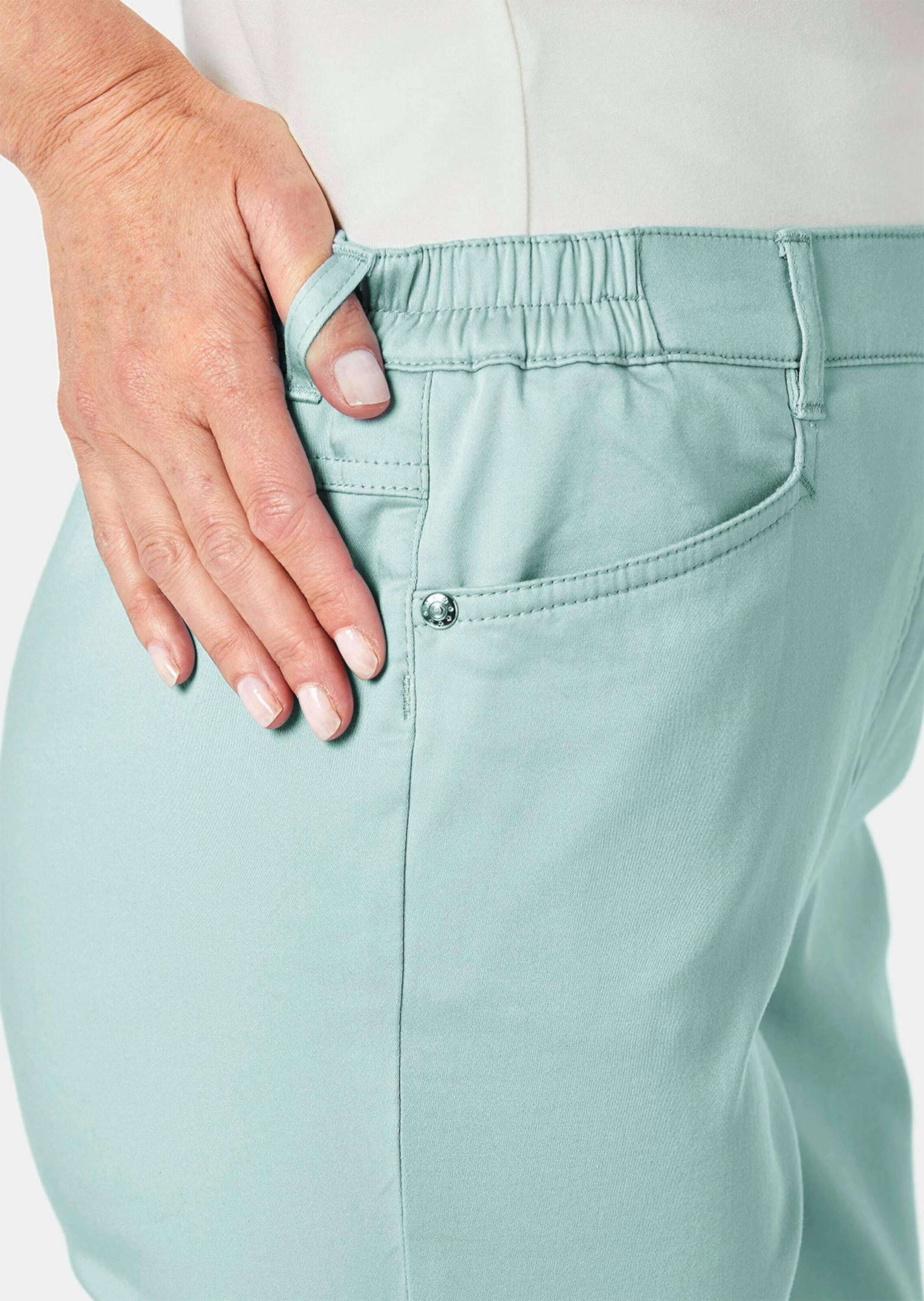 GOLDNER Stoffhose »Kurzgröße Leichte Baumwoll-Hose CARLA«