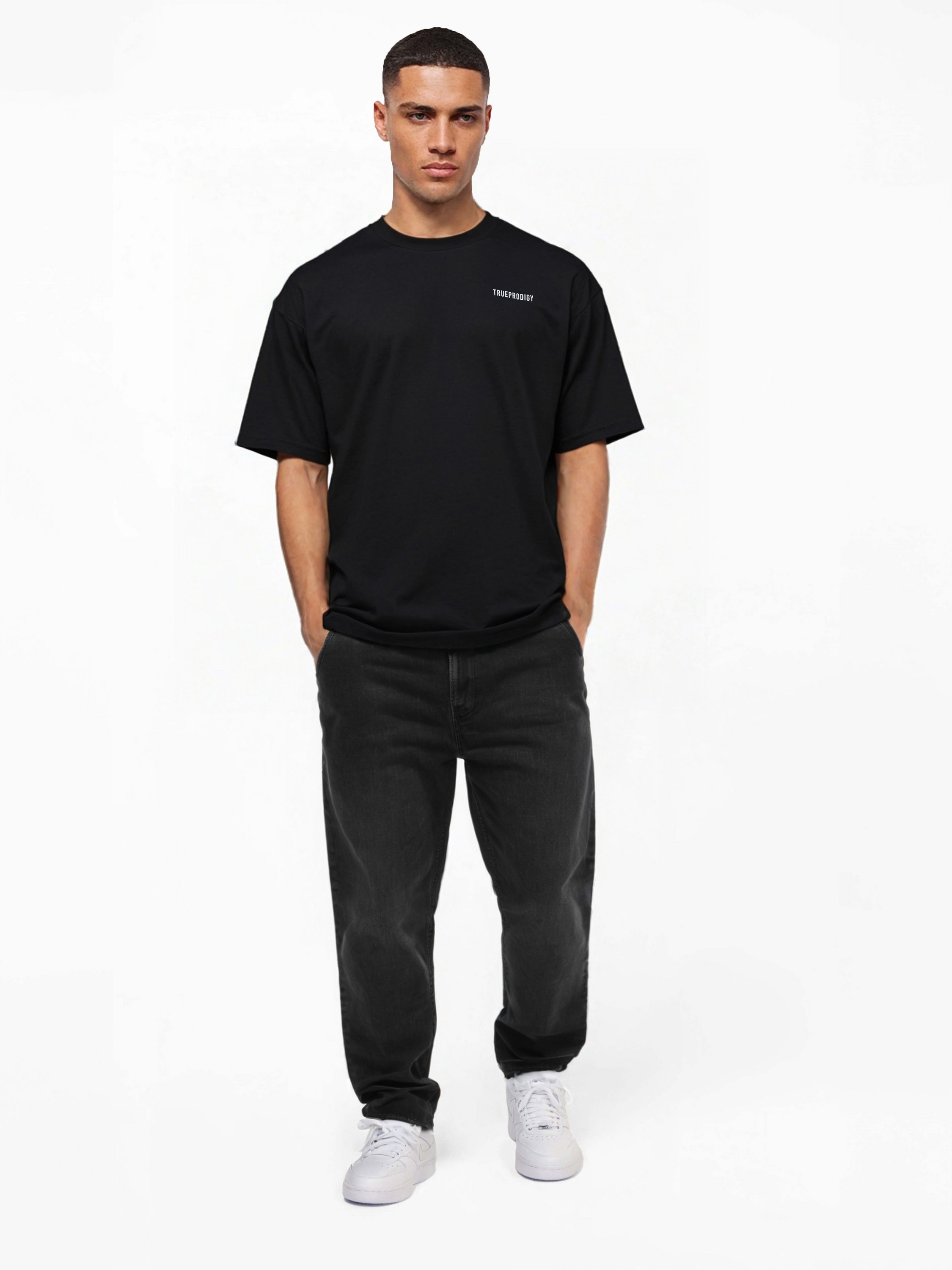 trueprodigy Oversize-Shirt »Lior Logo Print Oversized Rundhals«