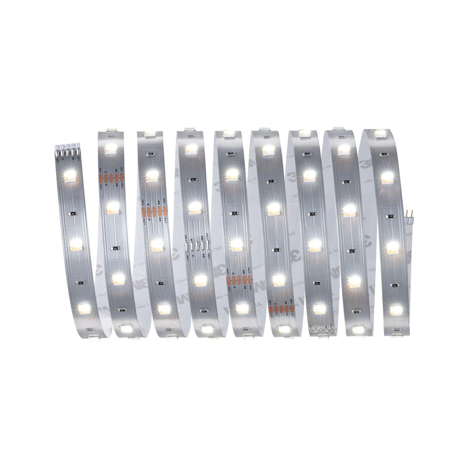 Paulmann LED-Streifen »MaxLED 250 Stripe 2,5m IP20 2700-6500K 9W 24V Silber«, 1 St.-flammig, TunableWhite