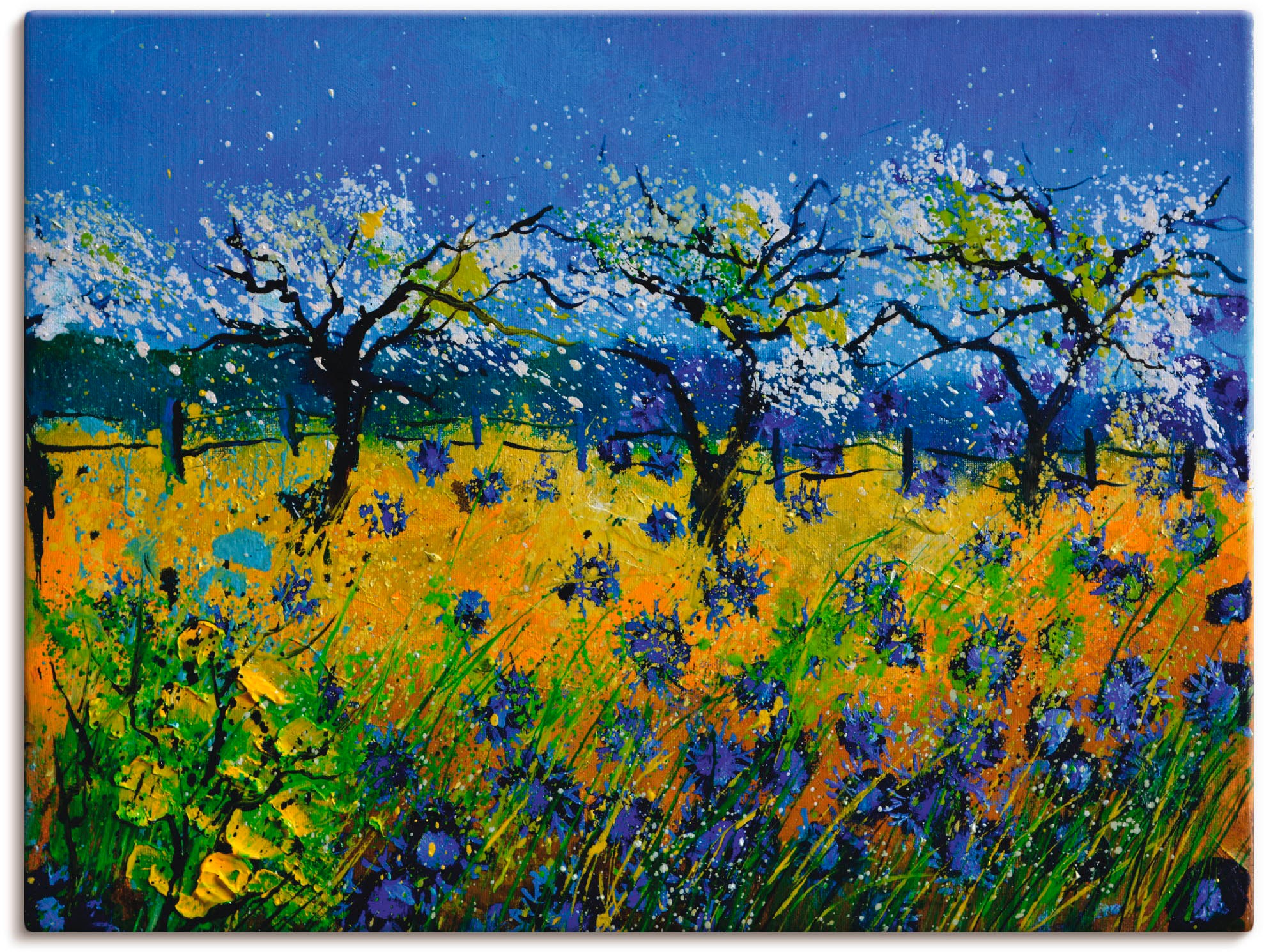 Artland Wandbild »Kornblumen«, Wiesen & Bäume, (1 St.), in vielen Größen & Produktarten - Alubild / Outdoorbild für den Außenbereich, Leinwandbild, Poster, Wandaufkleber / Wandtattoo auch für Badezimmer geeignet