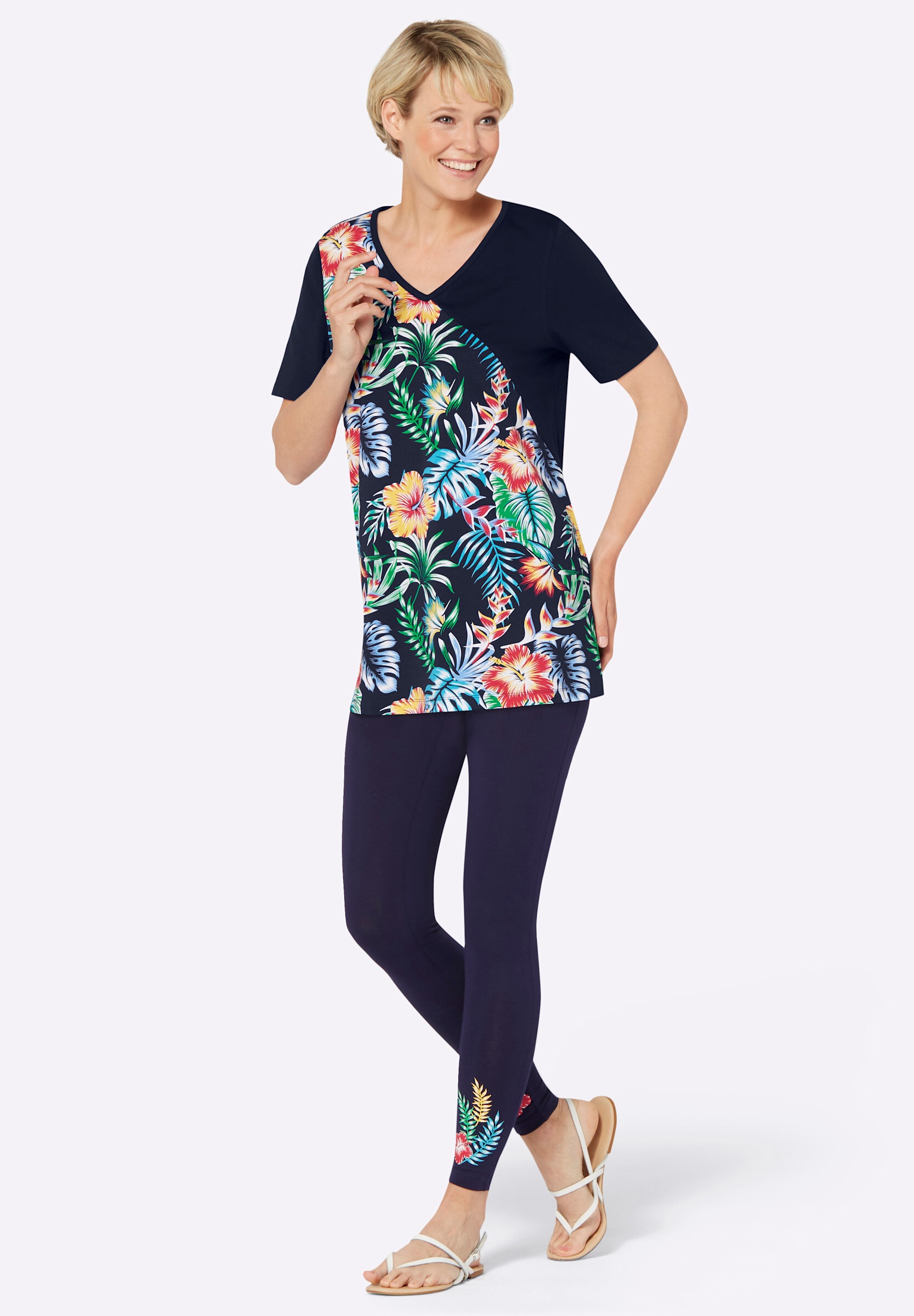 Sieh an! »Shirt + Leggings Shirt und Leggings in Baumwoll-Qualität 2 Stück«