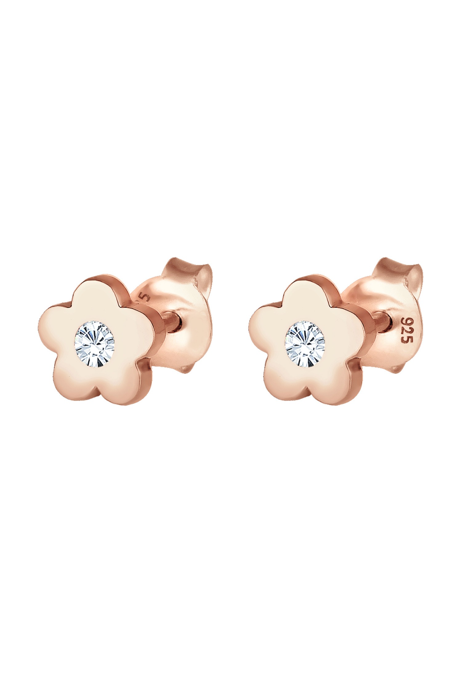 Elli Paar Ohrstecker »Ohrringe Kinder Blume Kristall 925 Silber«