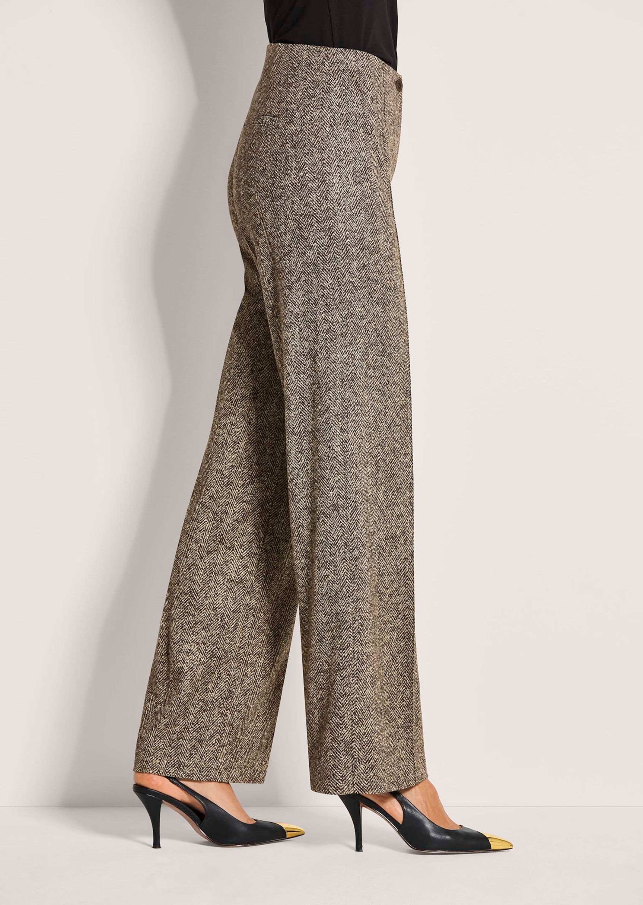 MADELEINE Bügelfaltenhose »Palazzohose Palazzohose mit weitem Bein«