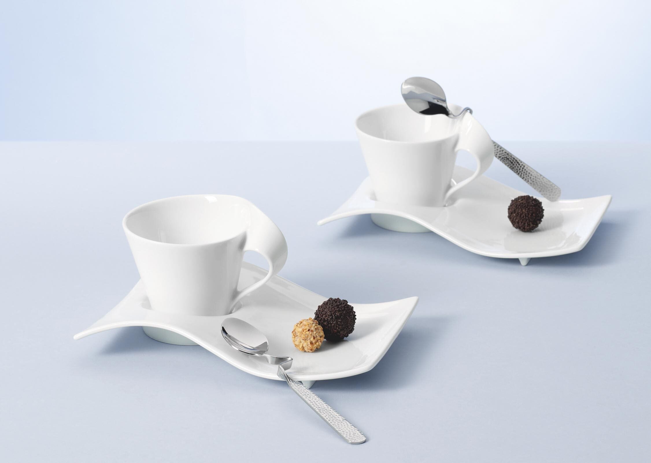 Villeroy & Boch Esslöffel »Kaffeelöffel NewWave Caffè Spoon 17,5 cm 6er Set silber« Spülmaschinenfest