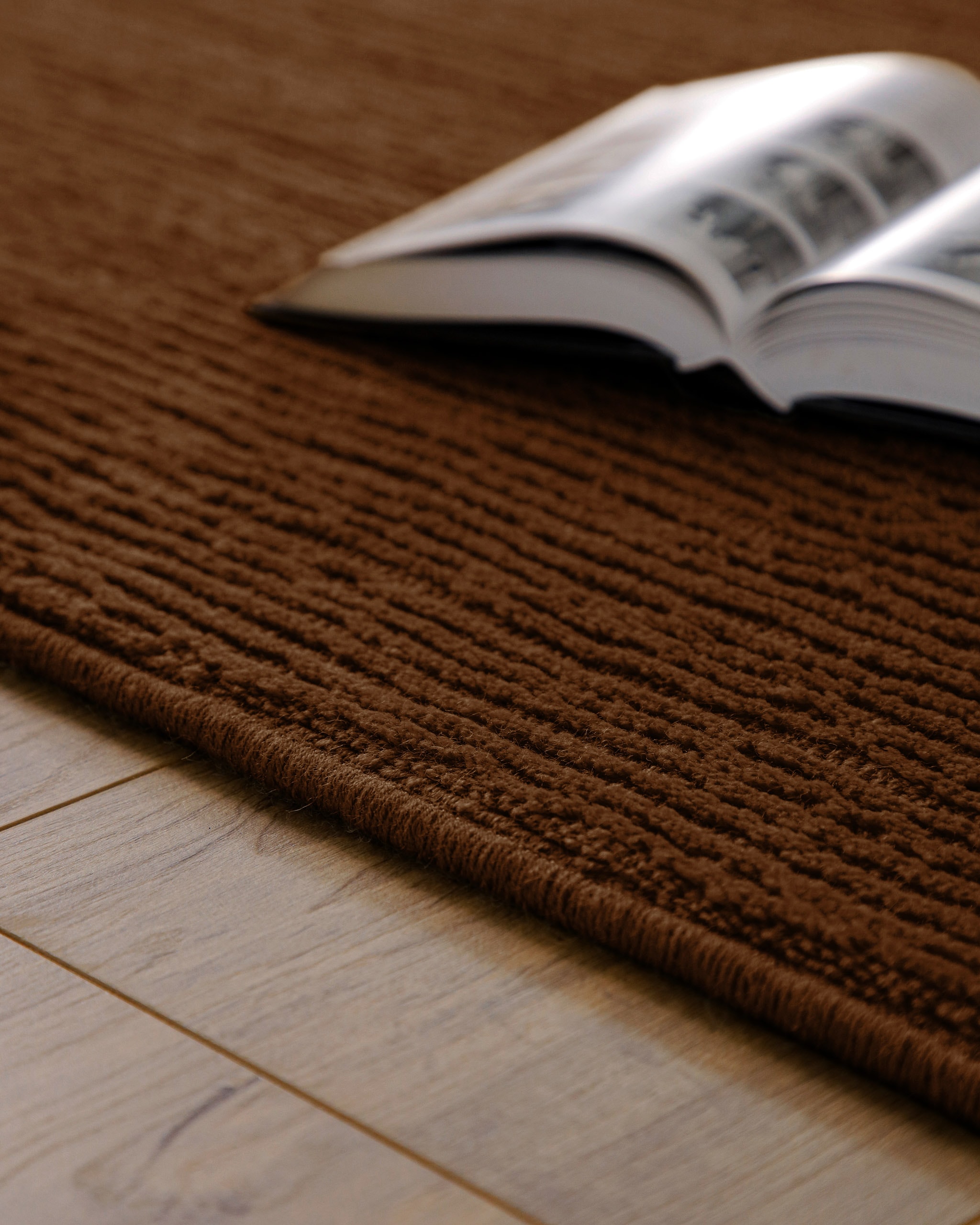 Wecon home Teppich »Castello ONE« rechteckig 7 mm Höhe Schurwolle, Kurzflor mit Hoch-Tief-Effekt, Wohnzimmer, Rautenmuster