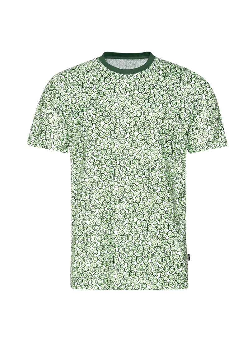 Trigema Schlafanzug »TRIGEMA T-Shirt mit Allover Kiwi-Print«, (1 tlg.)