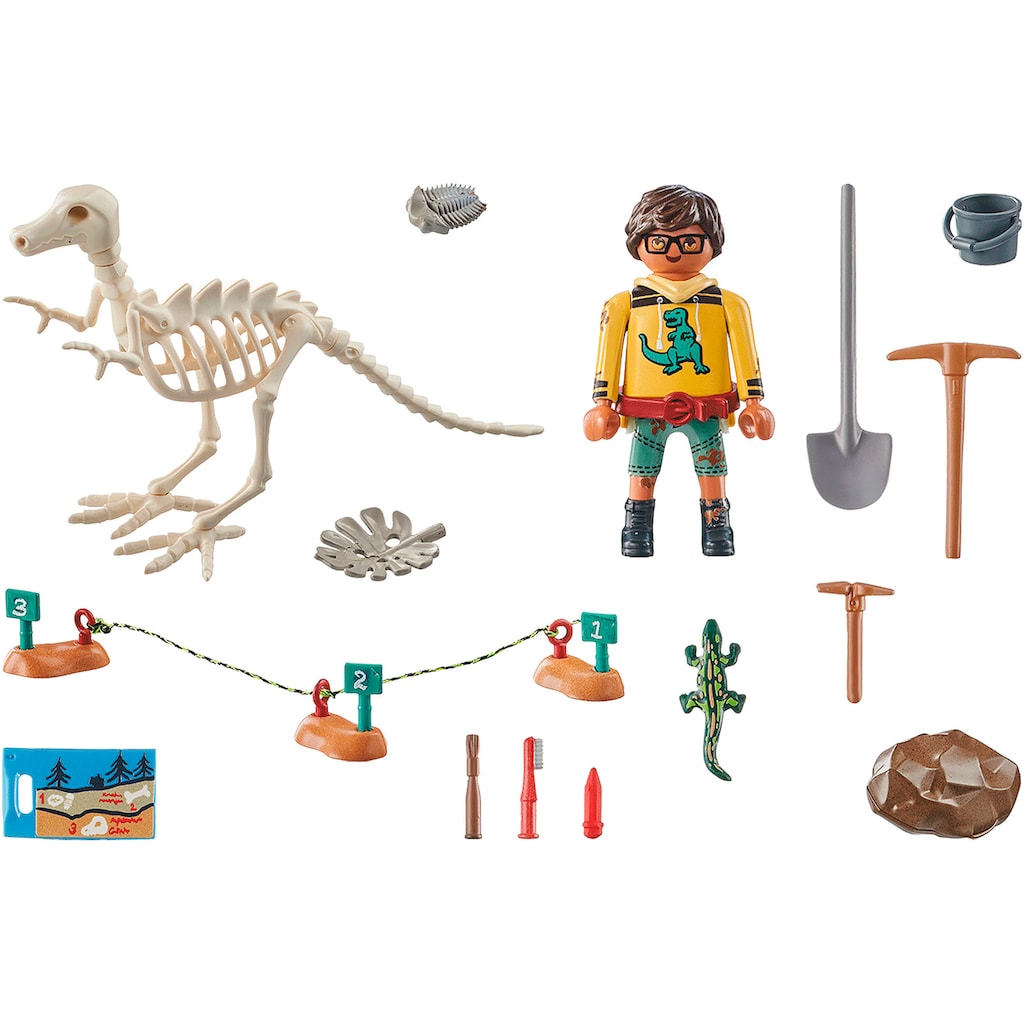 Playmobil® Konstruktions-Spielset »Ausgrabungsstätte mit Dino-Skelett (71527), Dinos«, (35 St.), Made in Europe