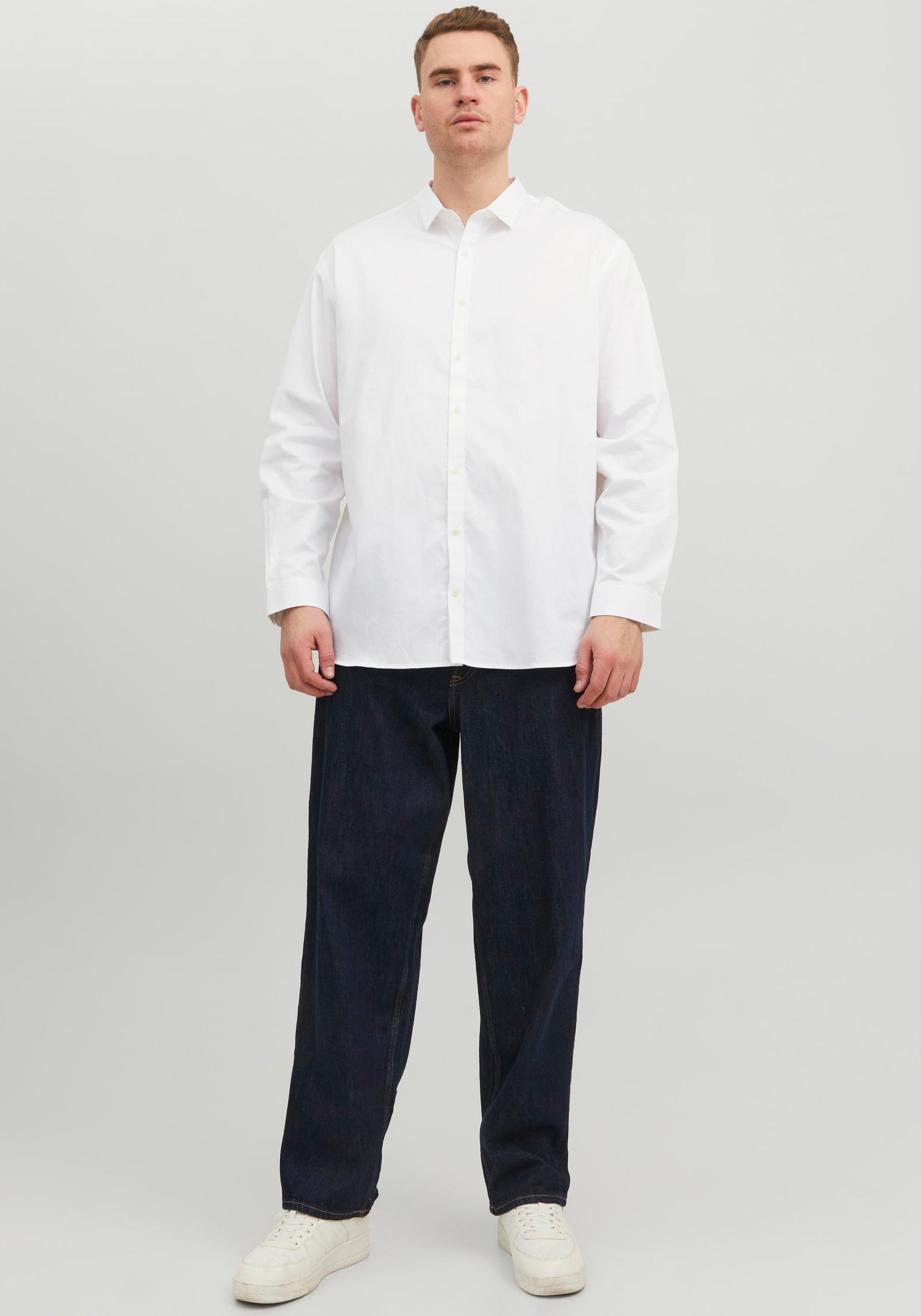 Jack & Jones PlusSize Langarmhemd »JPRBLACARDIFF SHIRT«