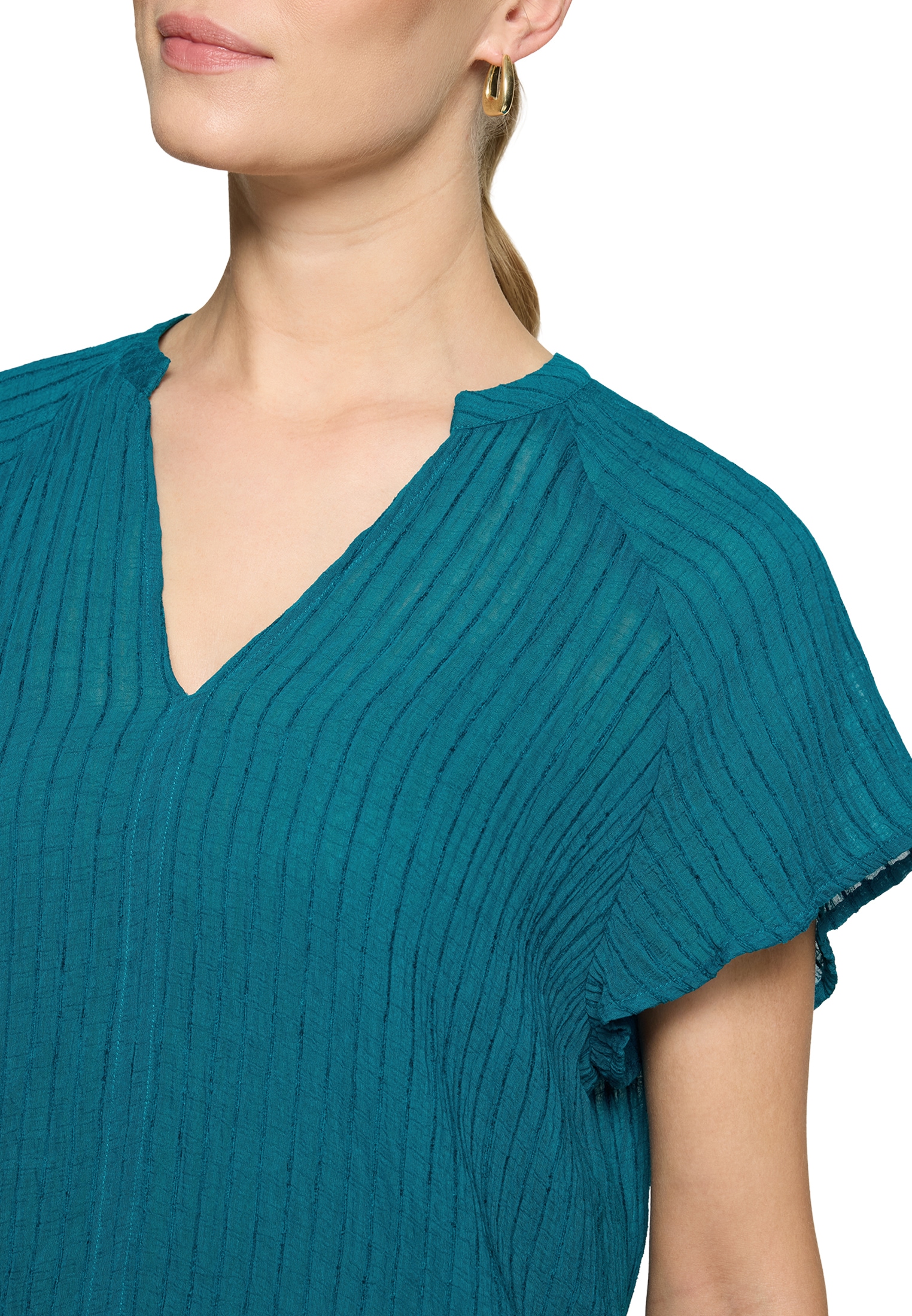 Zero Klassische Bluse »Bluse mit V-Ausschnitt«