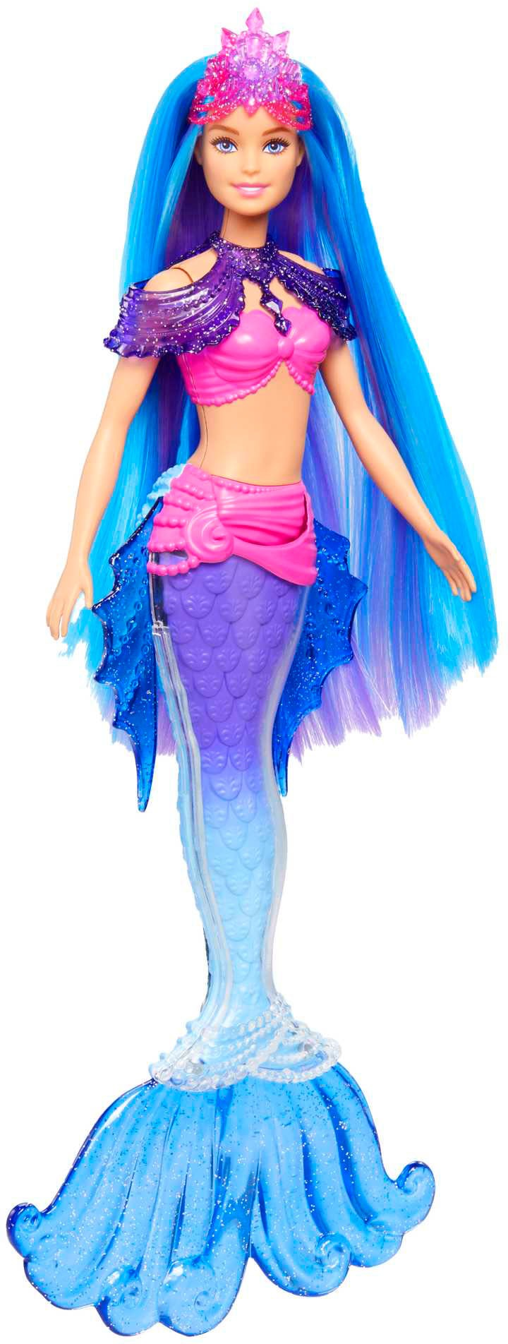 Barbie Meerjungfrauenpuppe »Meerjungfrauen Power, Malibu«, mit blauen Haaren und Zubehör