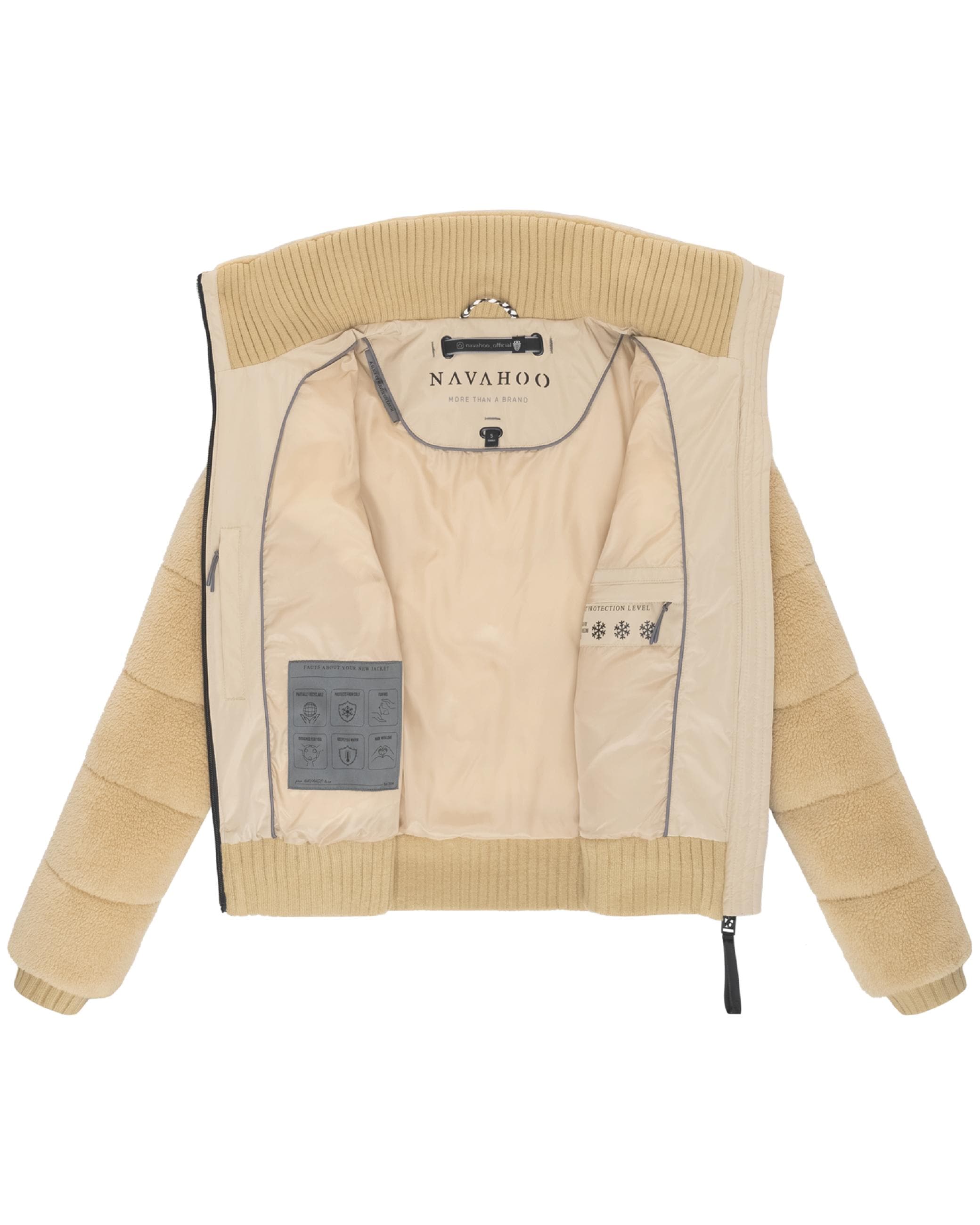 Navahoo Plüschjacke »Plüschjacke Schneepuder 14«