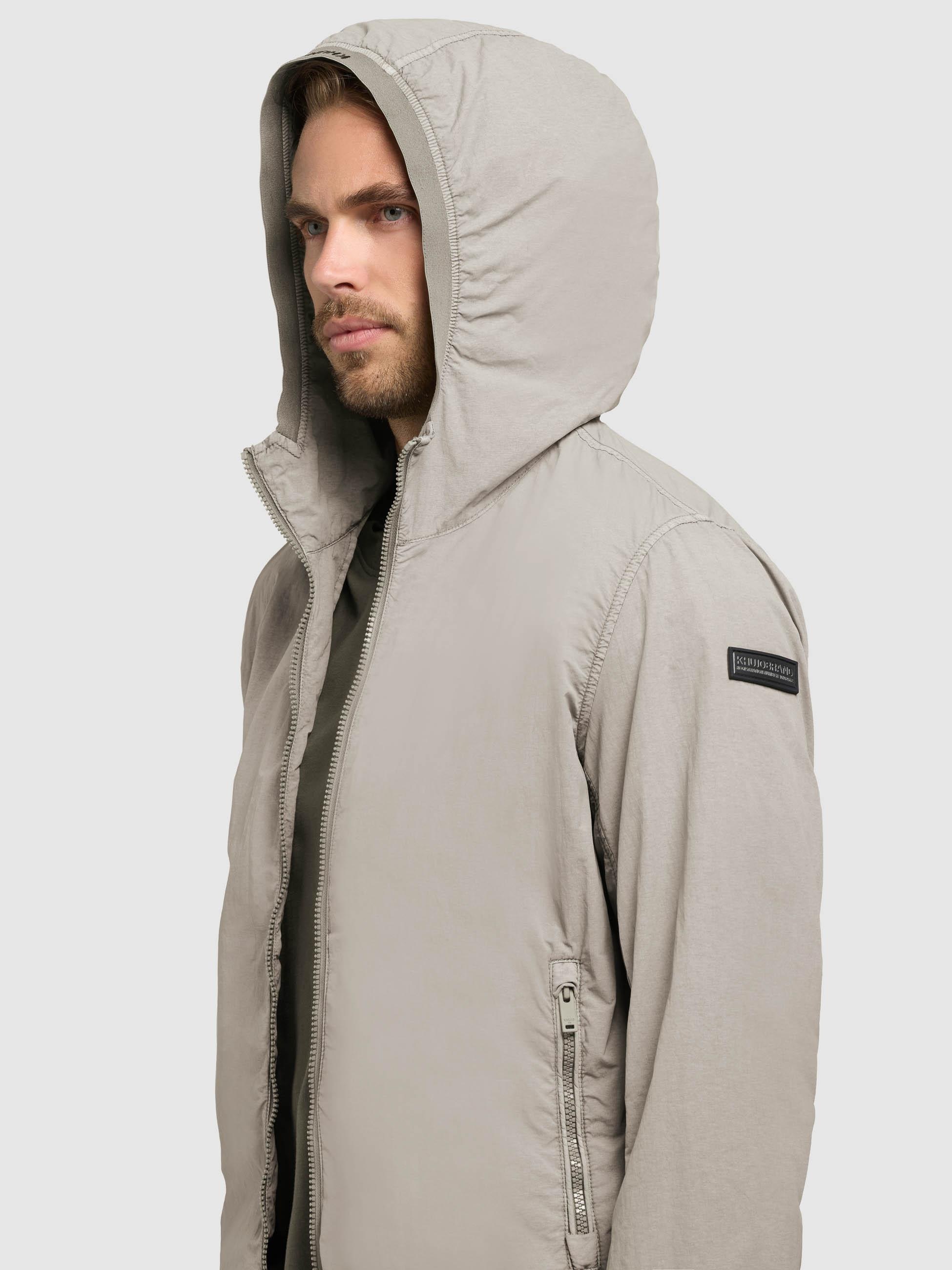 khujo Funktionsjacke »Übergangsjacke Derf« mit Kapuze leichte Übergangsjacke mit Kapuze