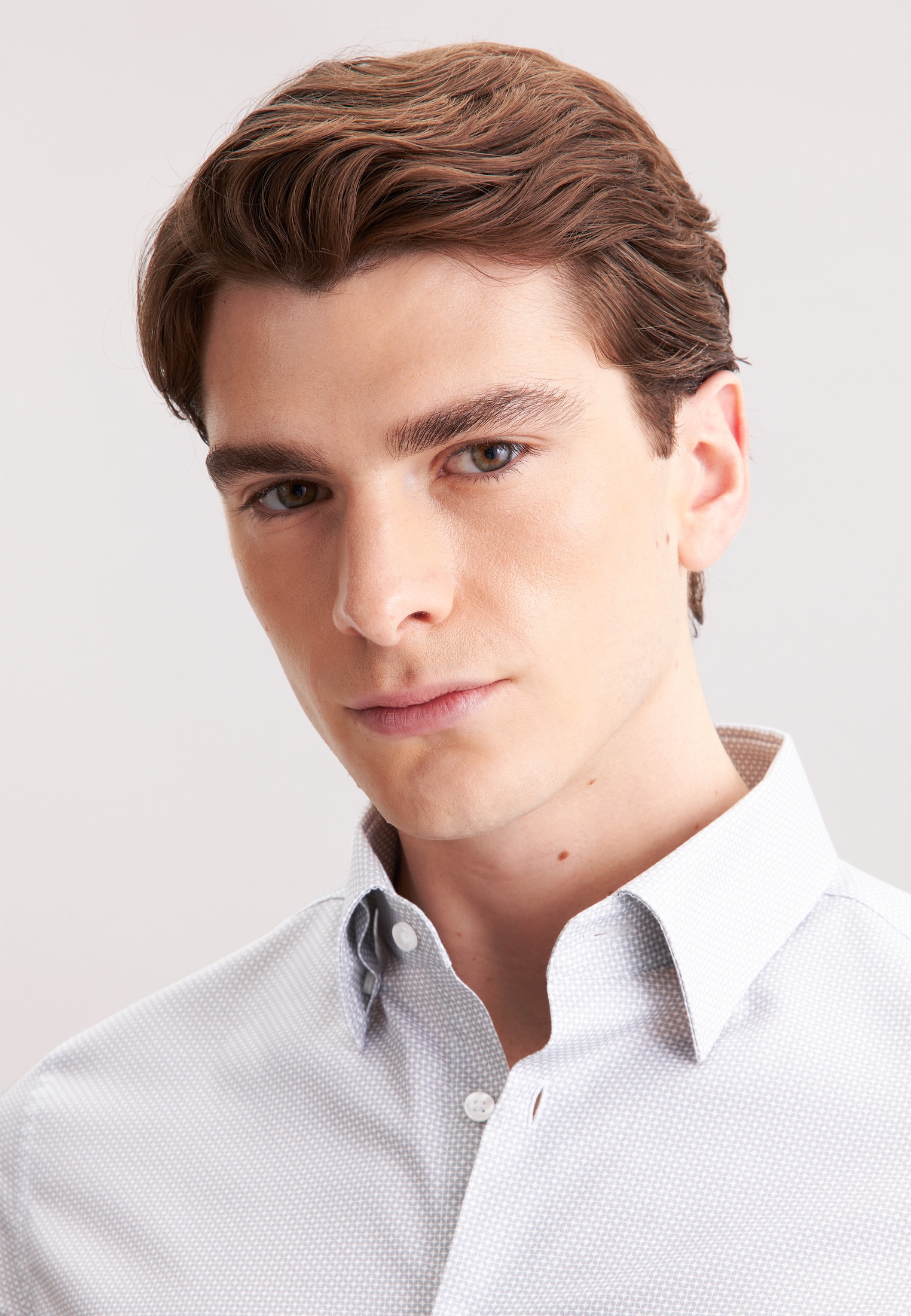 seidensticker Businesshemd »Schwarze Rose«, Slim 1/1 Covered-Button-Down-Kragen Druck