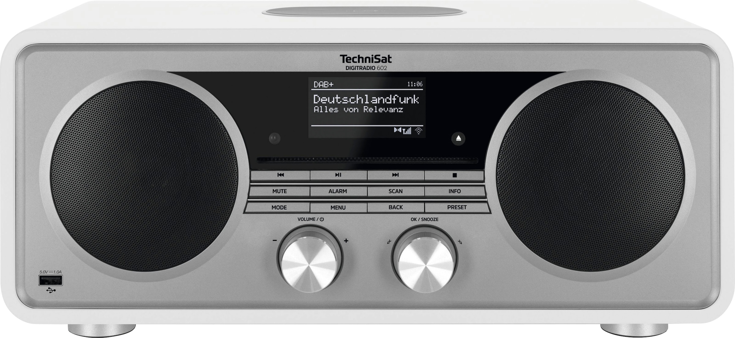 TechniSat Internet-Radio »DIGITRADIO 602«, (Bluetooth-WLAN Digitalradio (DAB+)-UKW mit RDS 70 W), Stereoanlage, CD-Player