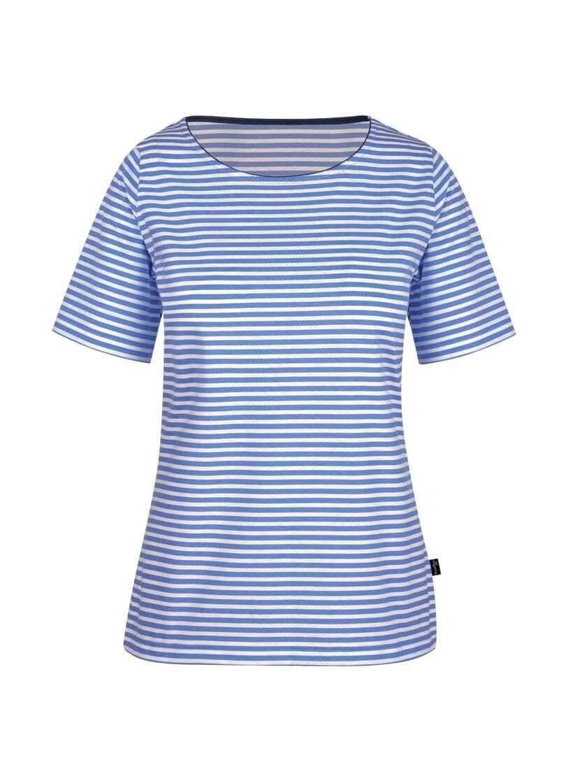 Trigema T-Shirt »TRIGEMA T-Shirt mit Streifenmuster«, (1 tlg.)