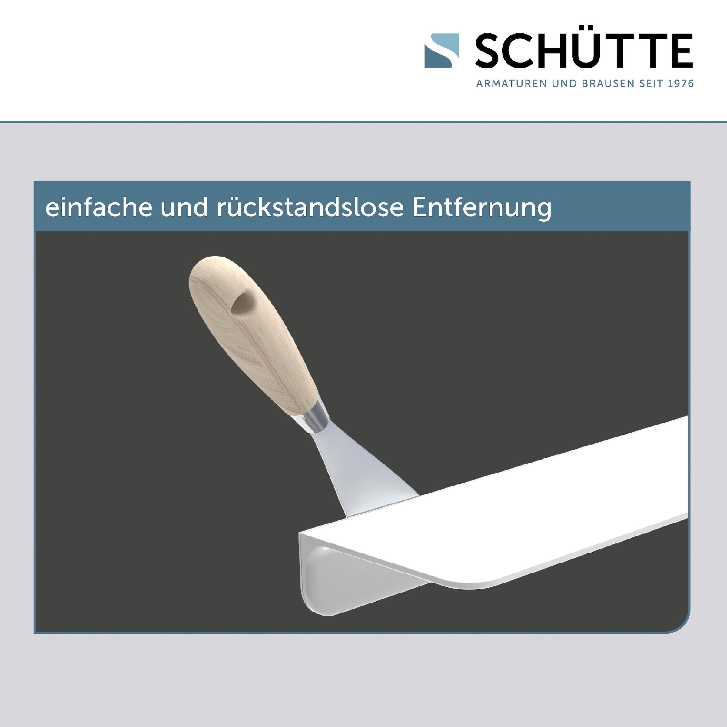 Schütte Duschregal, ohne Bohren, Bad Regal für Badezimmer in Weiß oder Anthrazit