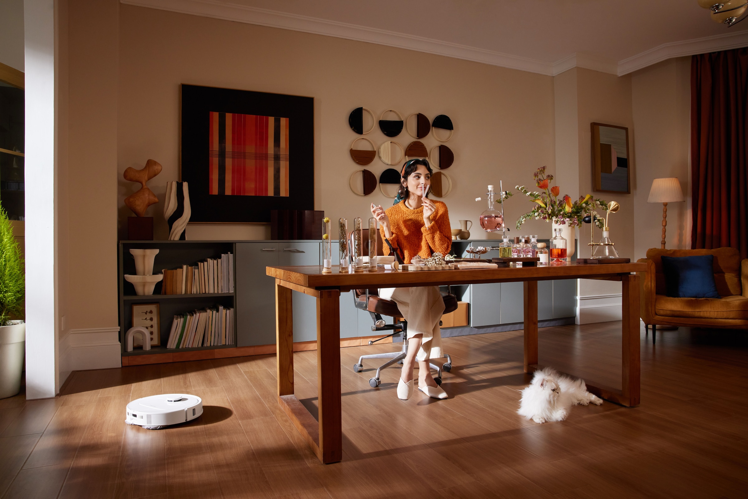 Roborock Saugroboter »Roborock QR 598 mit Wischfunktion  E11-Filter im Roboter« Moppreinigung mit 0,95 Rate, Trocknung mit kühler Luft