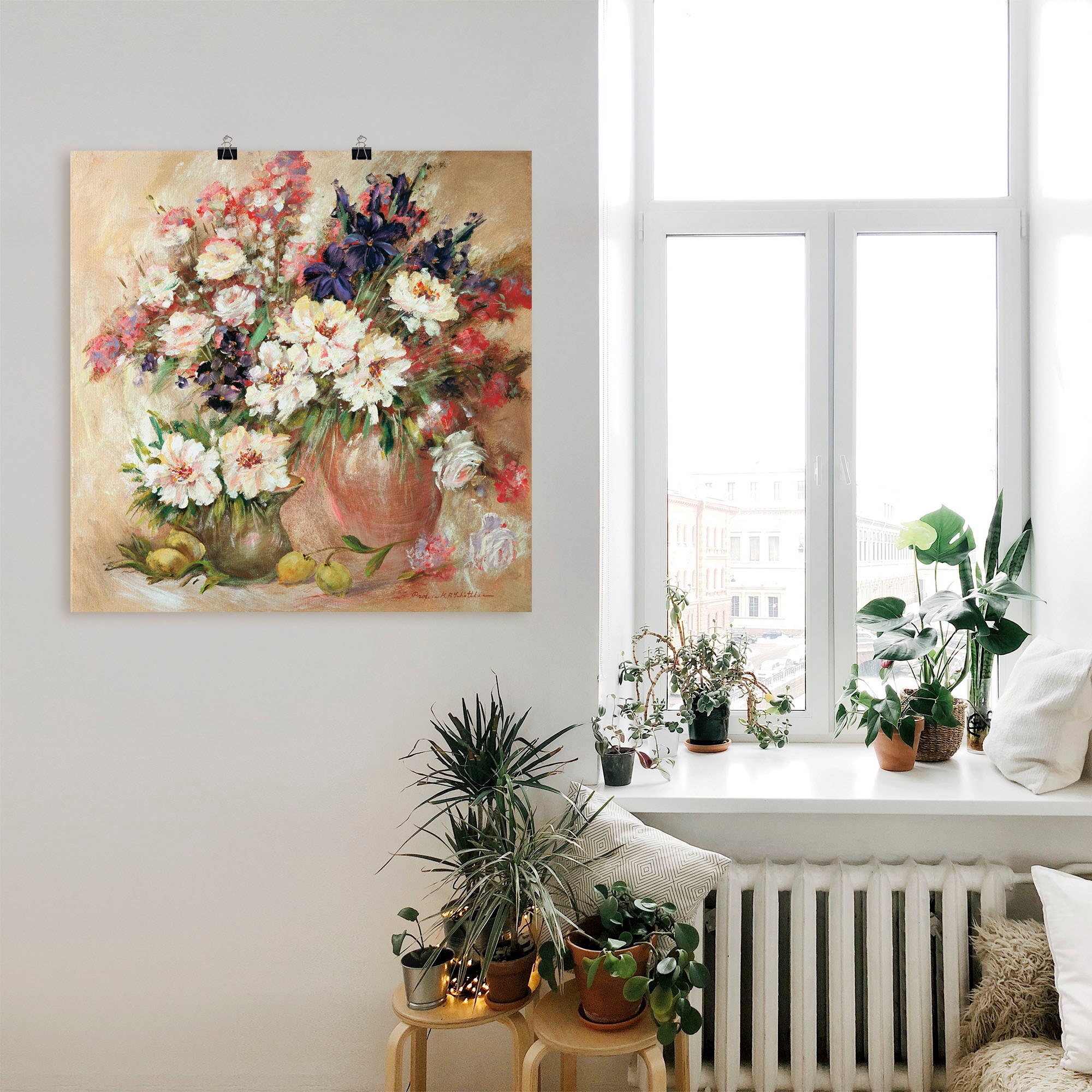 Artland Poster »Stillleben I«, Blumen, (1 St.), als Leinwandbild, Wandaufkleber oder Poster in versch. Größen