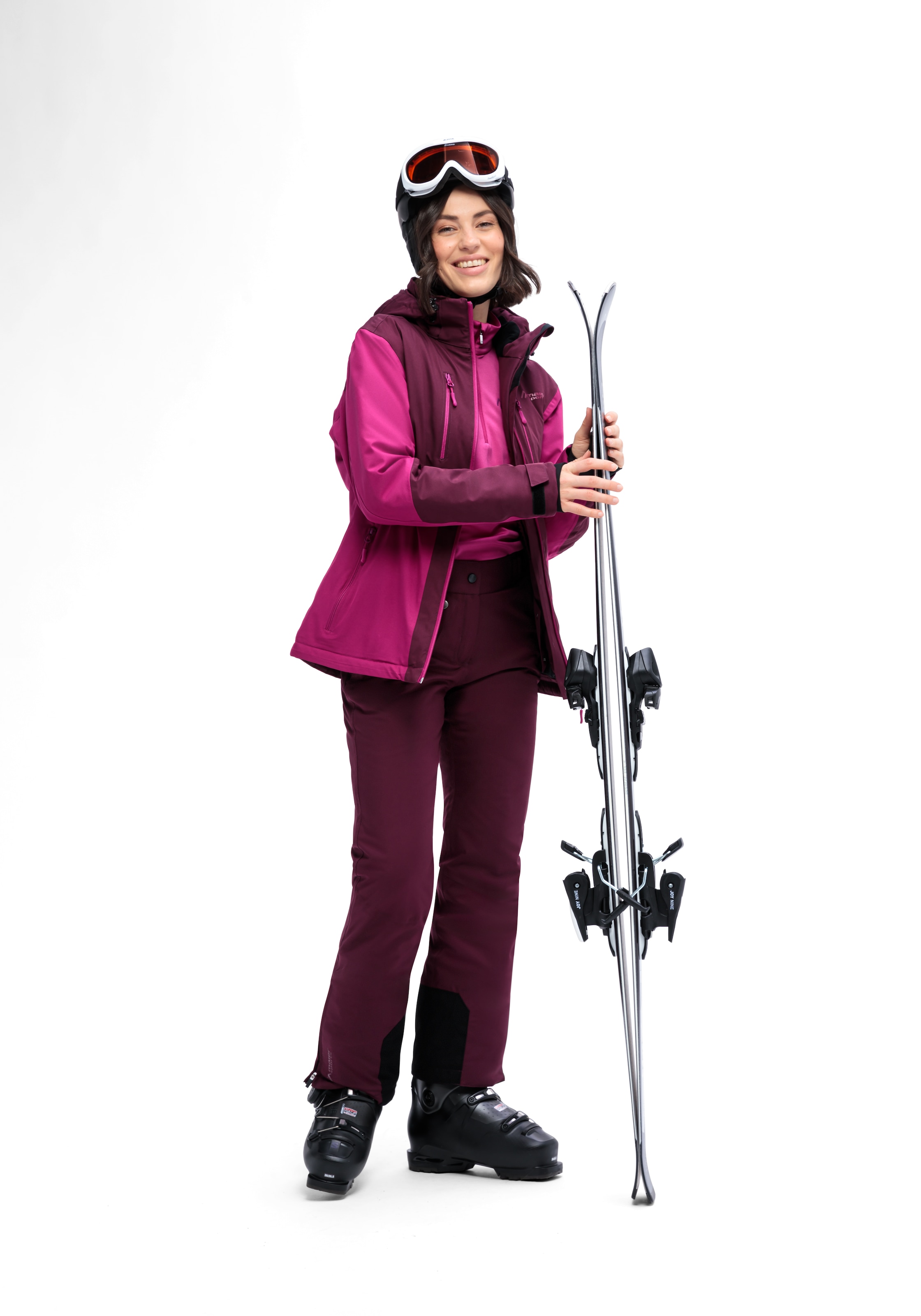 Maier Sports Skijacke »INA«, Damen Winterjacke, wasserdicht, 5 RV-Taschen und Kapuze, Regular fit