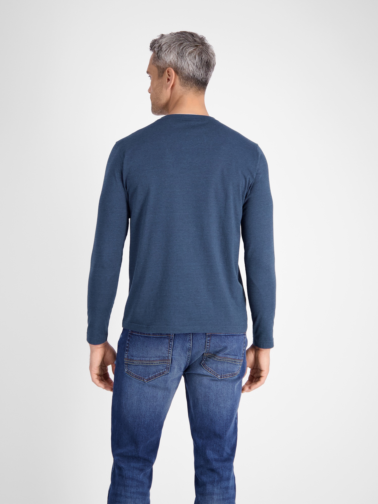 LERROS Sweatshirt »LERROS Serafino-Langarmshirt für Herren«