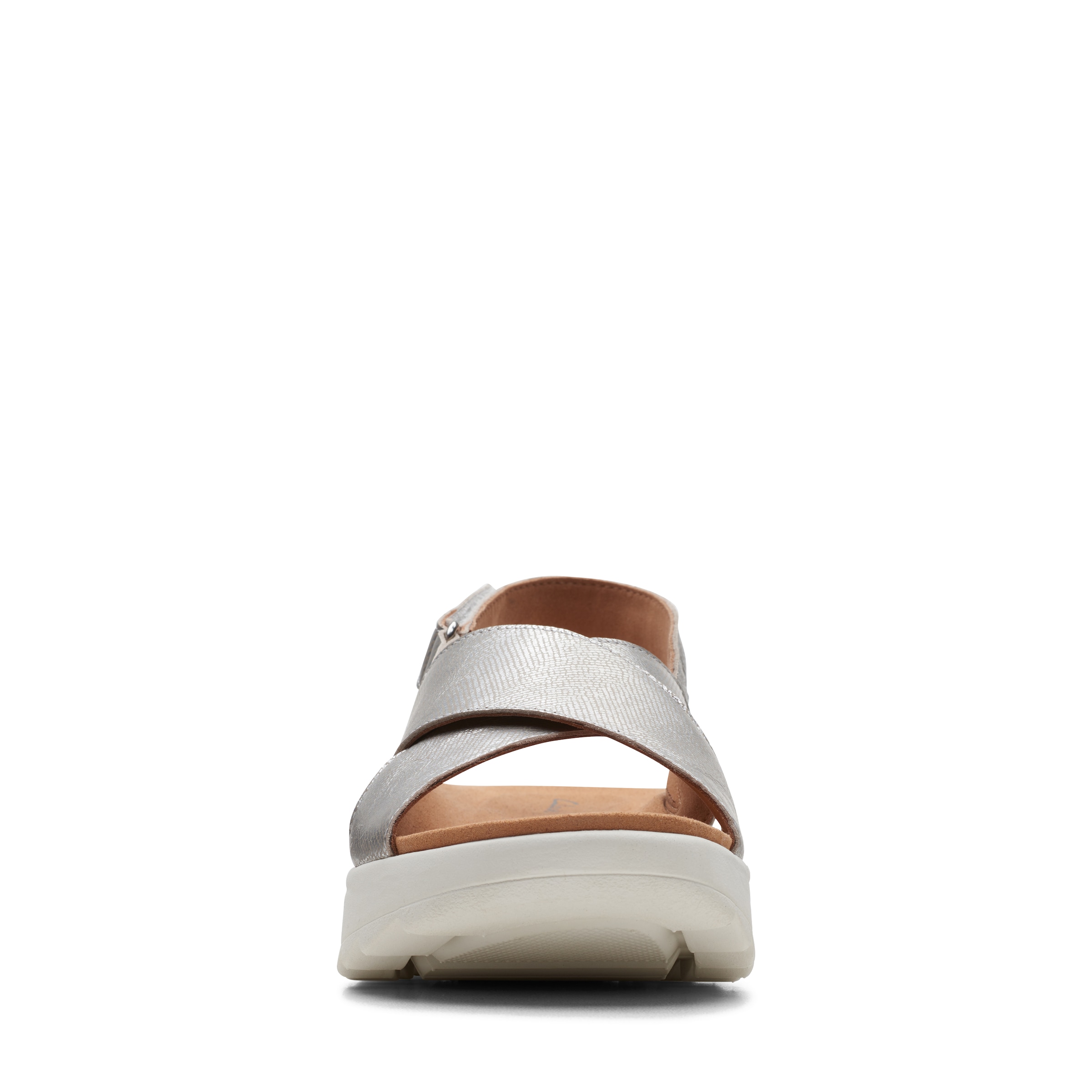 Clarks Sandale »DashLite Wish«, Plateausandale, Klettschuh mit modischer Kreuzbandage