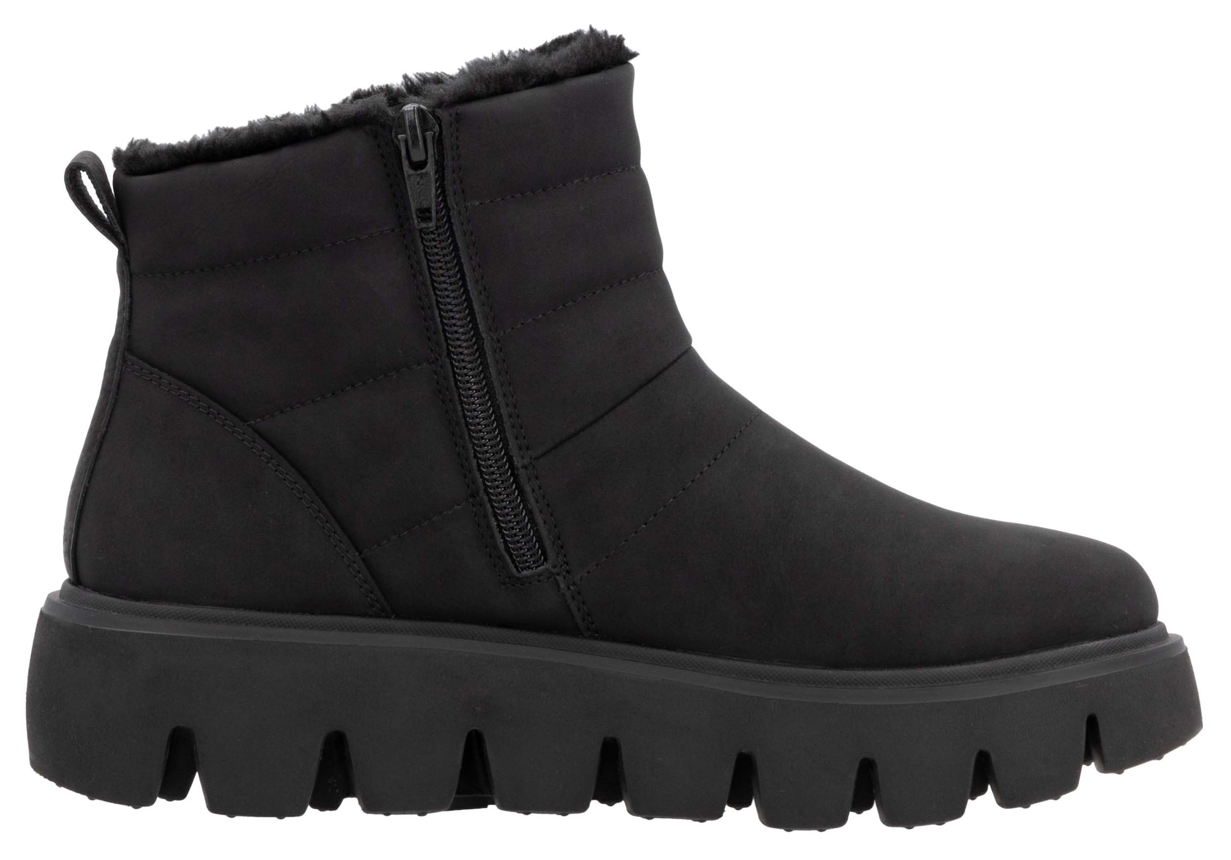RIEKER Sport Winterboots, Schlupfboots, Stiefelette mit herausnehmbarer Soft-Einlage