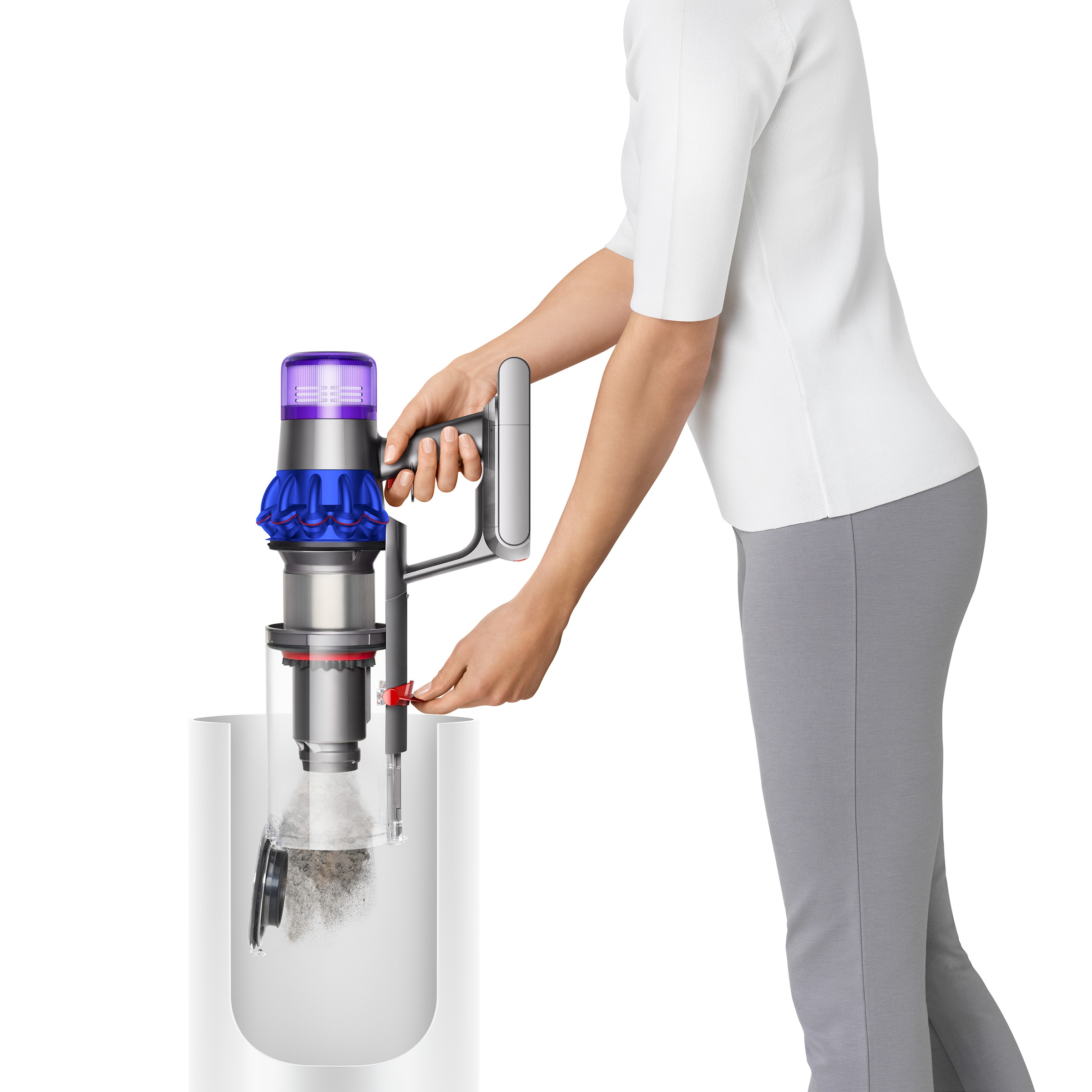 DYSON Akku-Hand-und Stielstaubsauger »V15 Detect Fluffy (Blau/Nickel)«