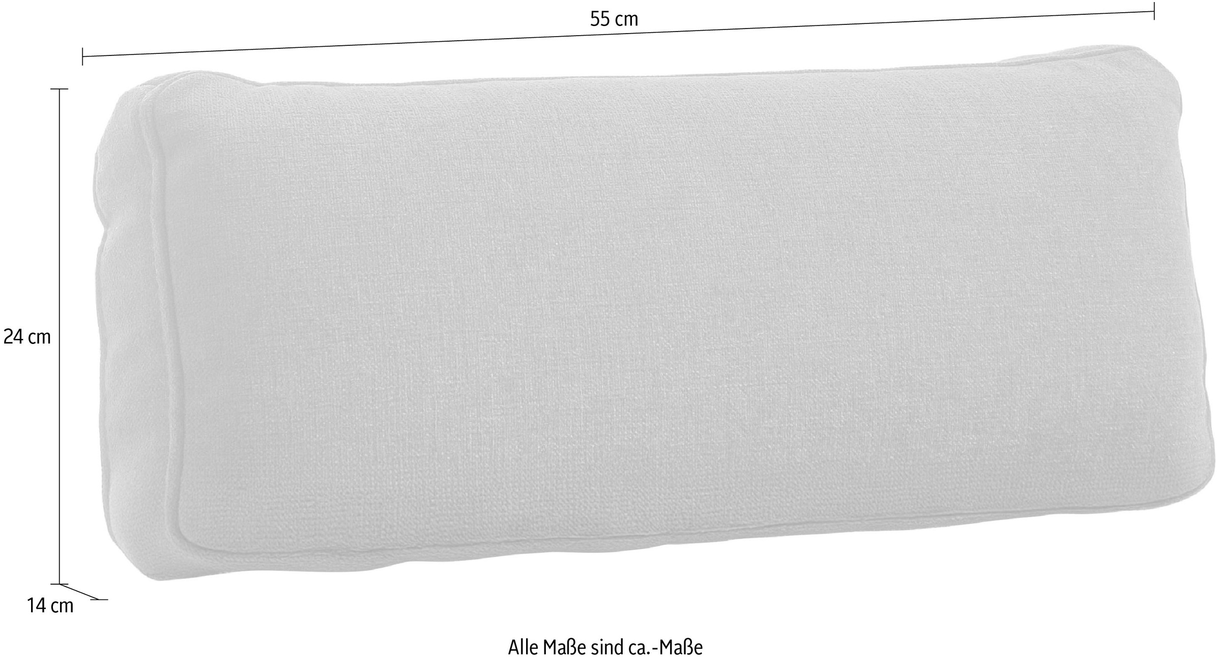 Home affaire Kopfstütze »Calestra, Bezug Easy Care, variabel einsteckbar, Breite 55 cm« für mehr Sitzkomfort, passenden zum Schlafsofa Calestra