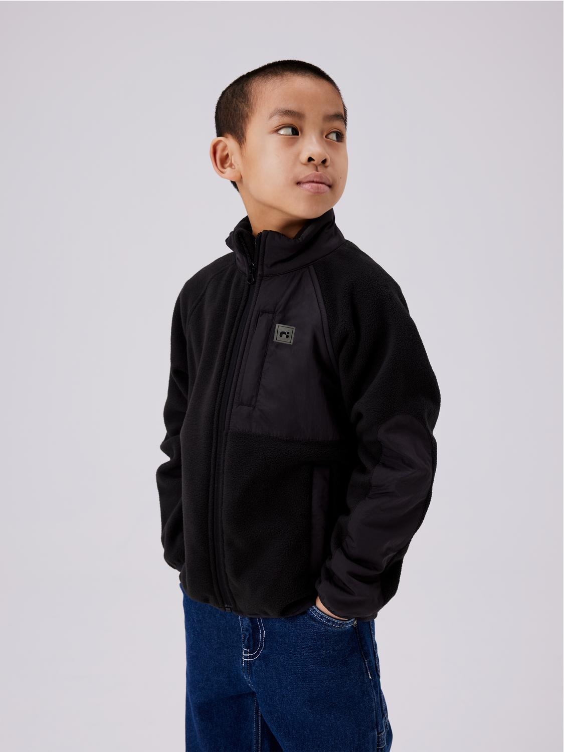 Name It Fleecejacke »NKNMYLES FLEECE JACKET NOOS«, ohne Kapuze