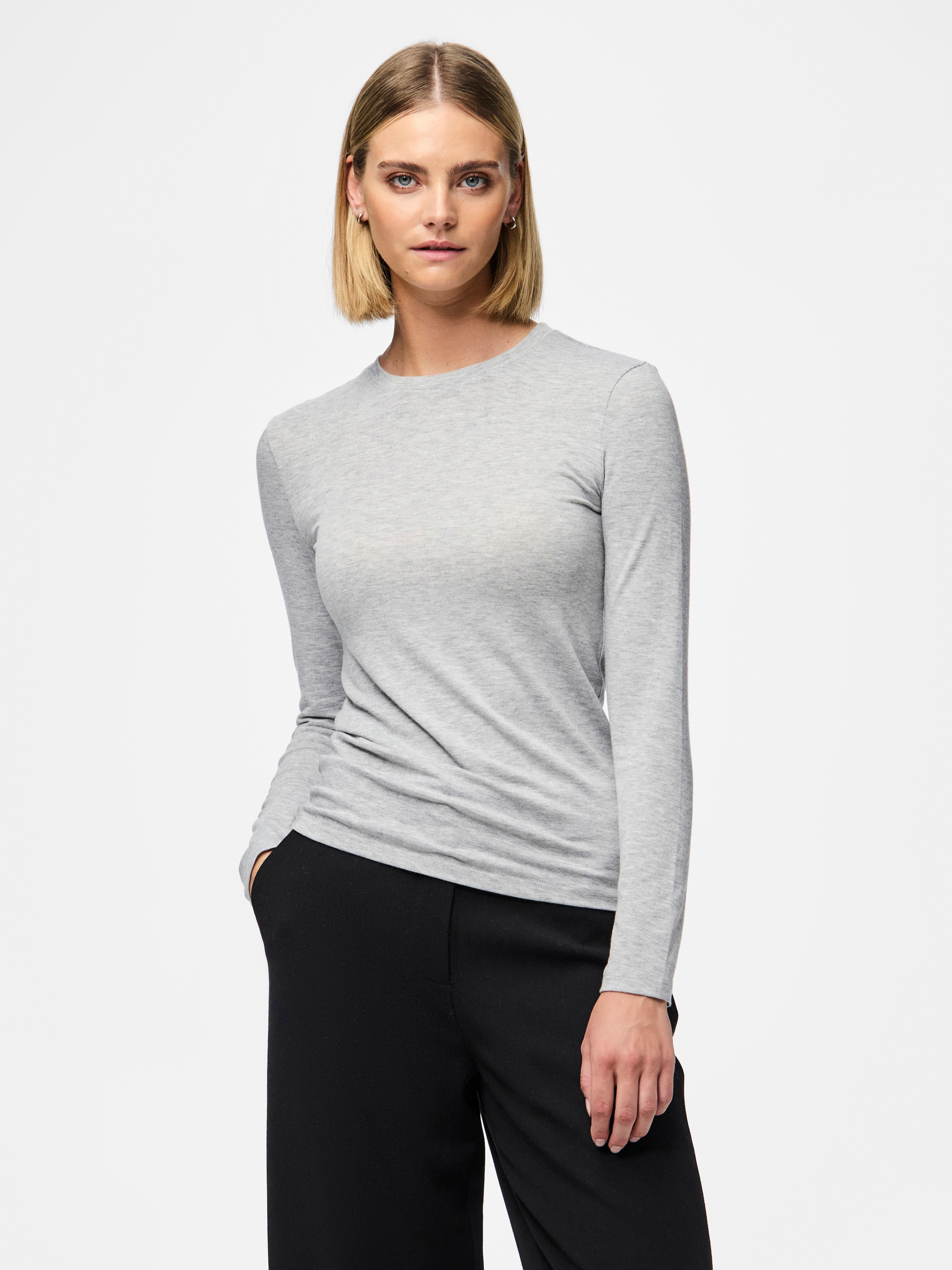 pieces Langarmshirt »PCMARIA LS TOP NOOS BC«
