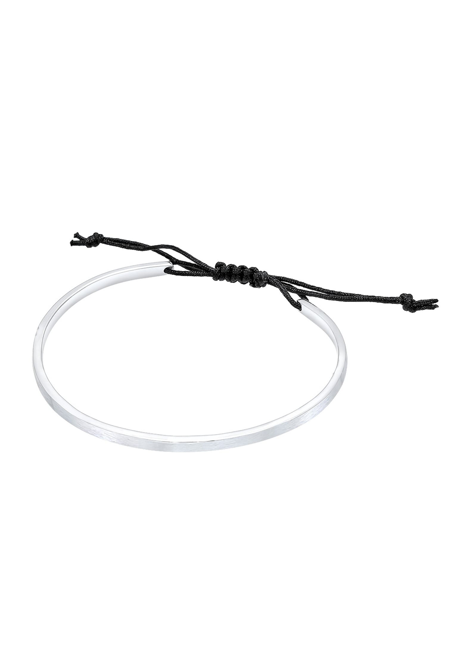 Elli Armkette »Armband Armreif Geo Basic Matt Verstellbar 925 Silber«