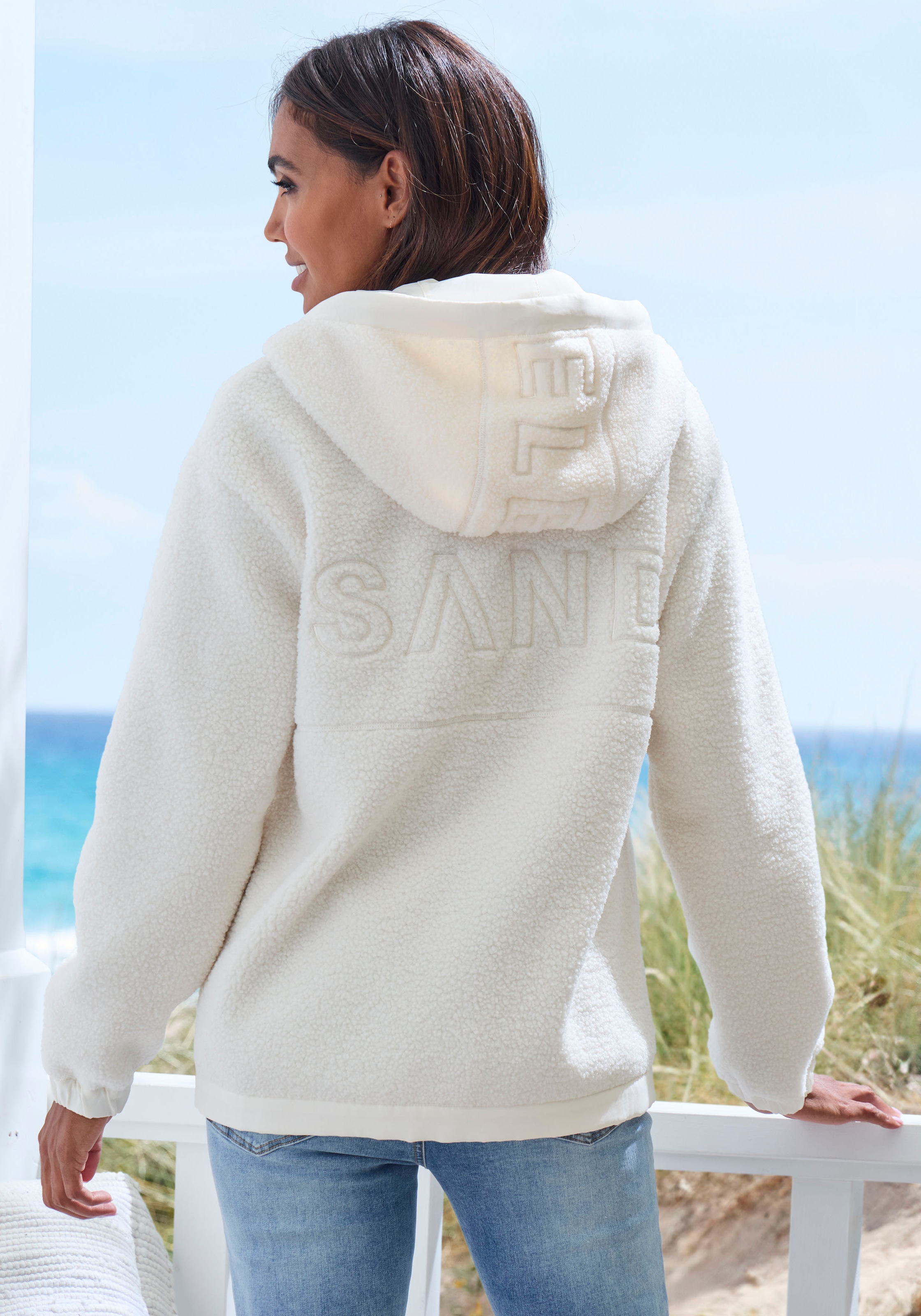 Elbsand Fleecejacke, mit Kapuze, mit Kapuze