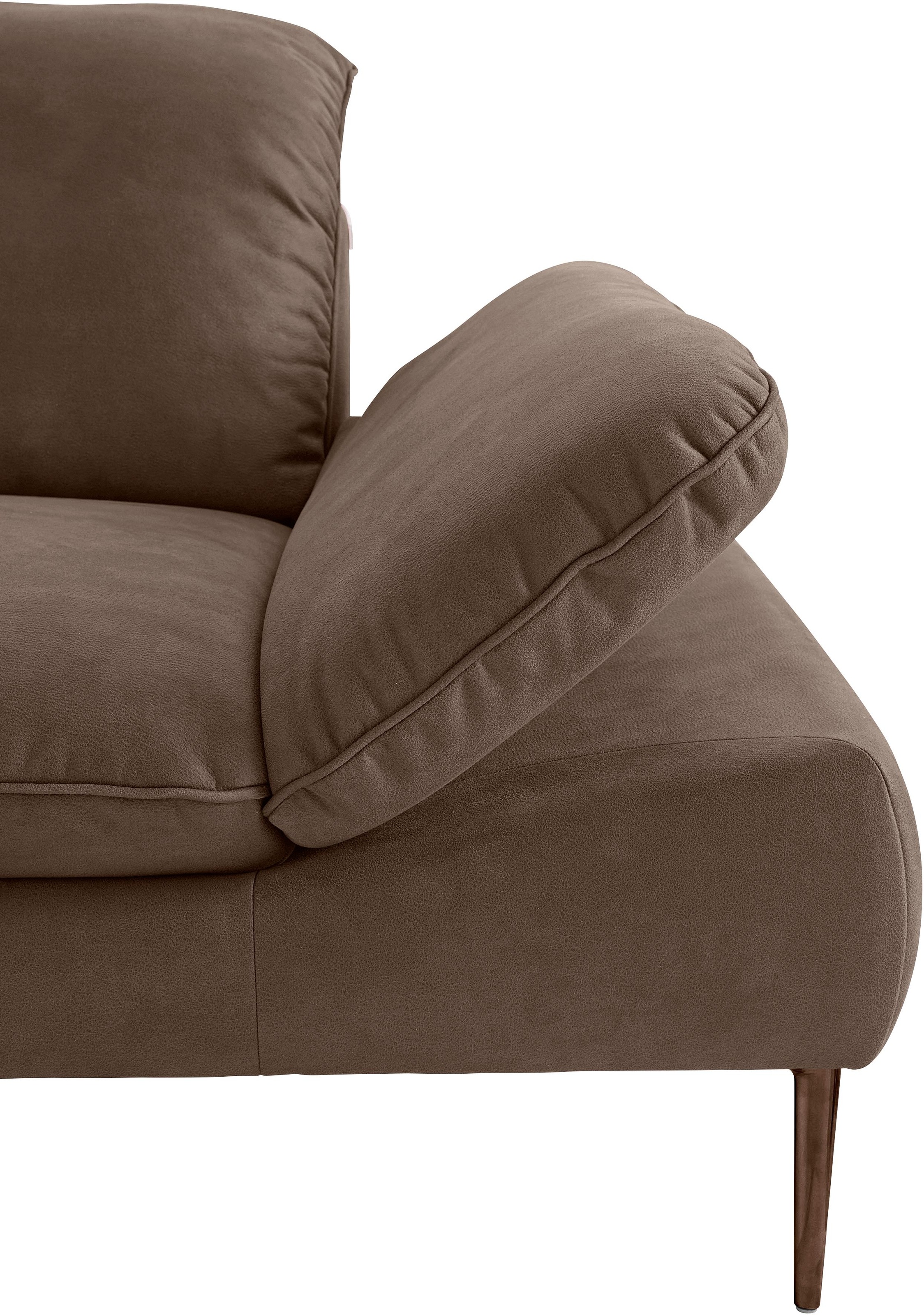 W.SCHILLIG Ecksofa »enjoy&MORE, Designsofa, bequem, zeitlos und elegant, L-Form« Sitztiefenverstellung, Füße bronze pulverbeschichtet, Breite 310 cm