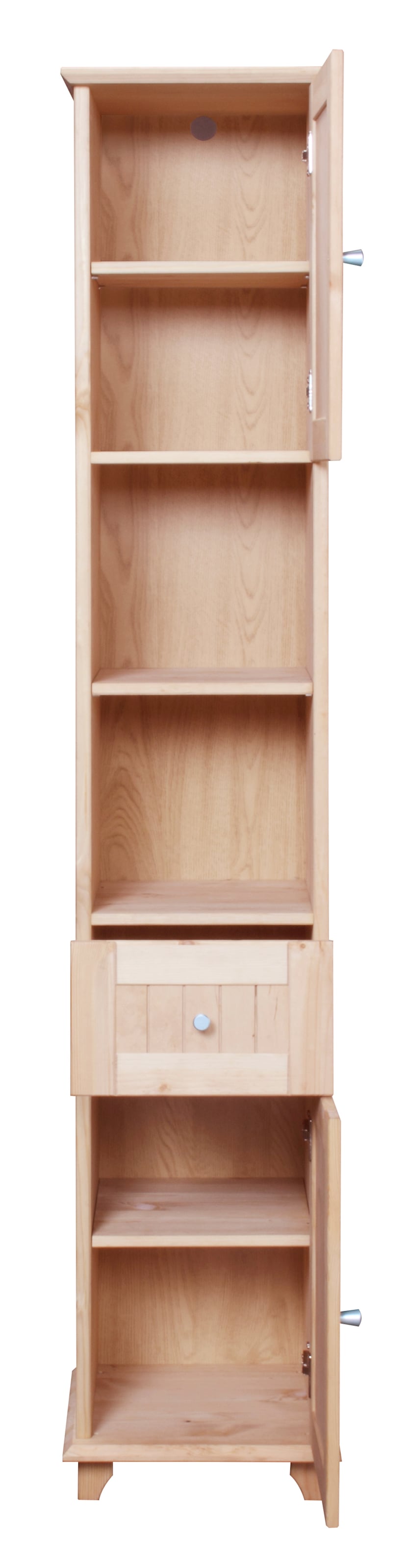 welltime Hochschrank »Venezia Landhaus«, Breite 33 cm, aus hochwertigem Echtholz