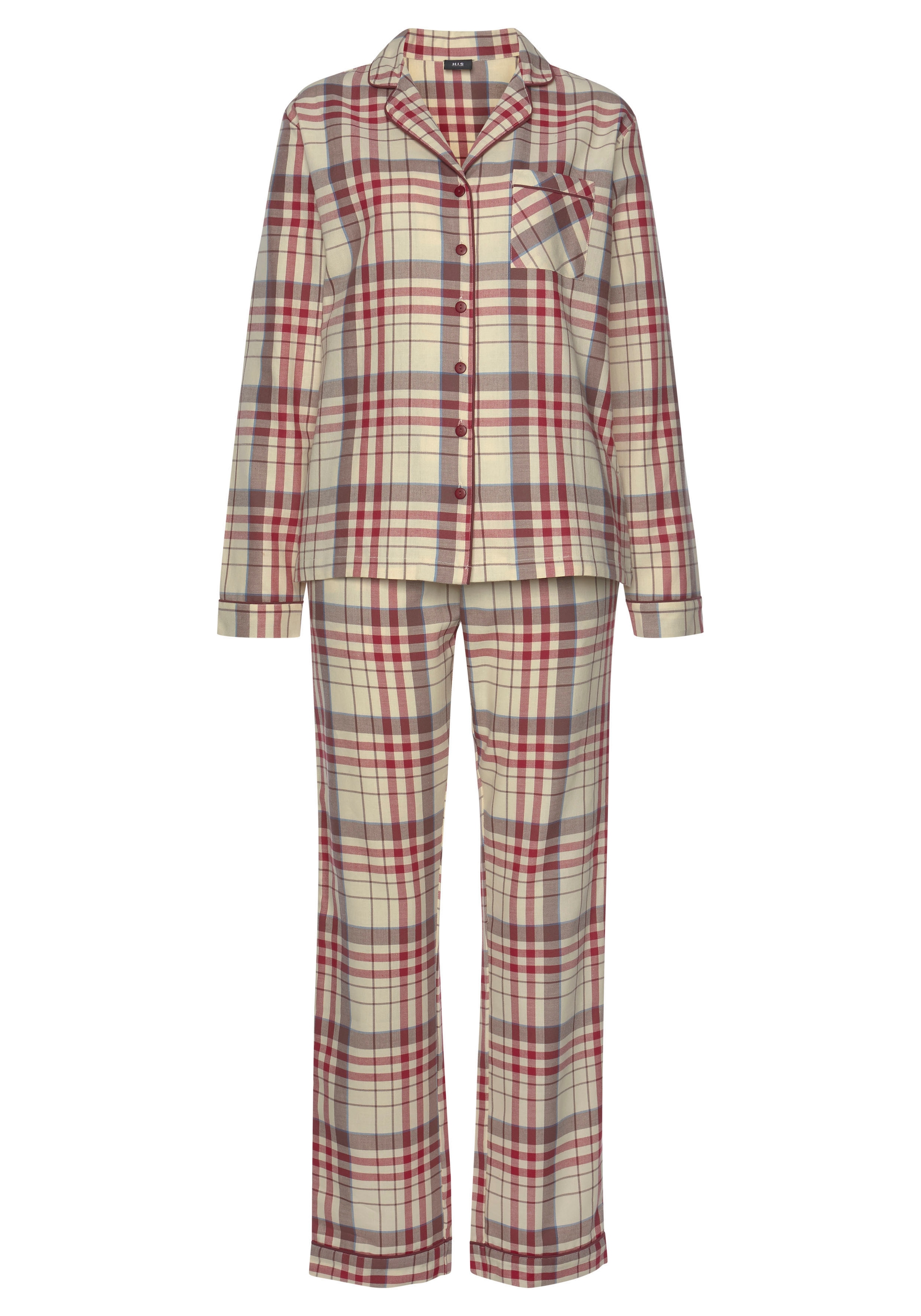 (Set, bei Pyjama, Allover-Karomuster 2 mit tlg.), Flanell H.I.S aus OTTOversand