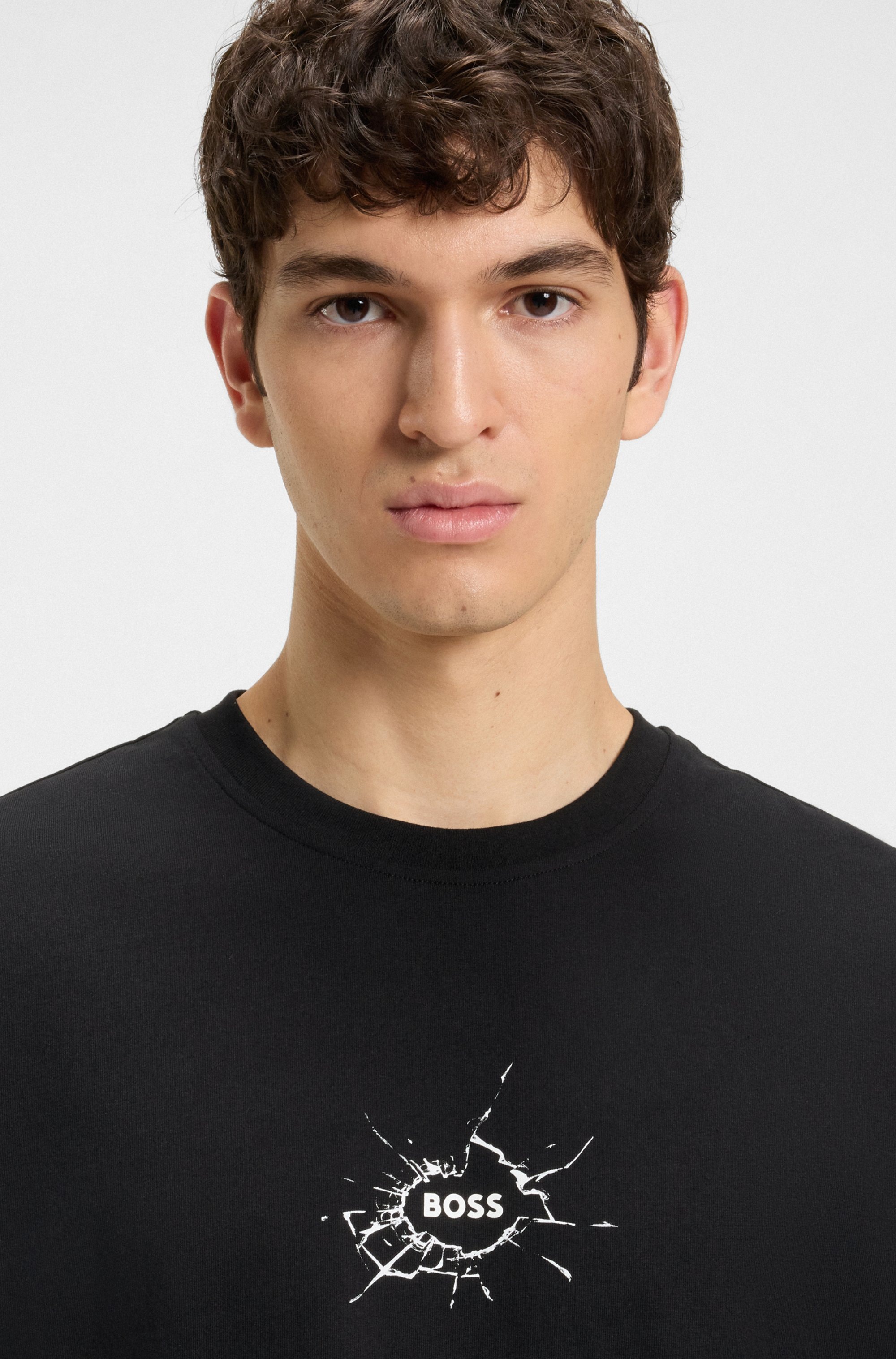 BOSS ORANGE T-Shirt »Te voyage«, mit coolem Logo-Druck