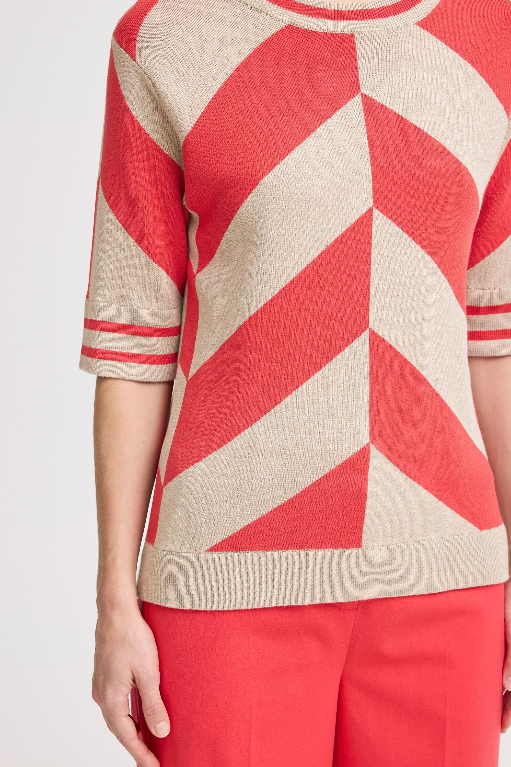b.young Strickfleece-Pullover »Strickpullover BYMMMORLA SS GEOMETRIC«