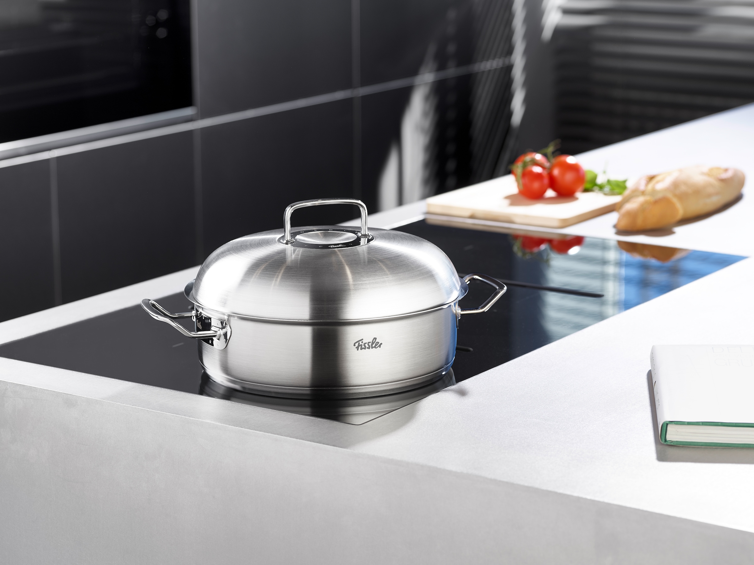 Fissler Topfdeckel »ORIGINAL-PROFI COLLECTION® Hochraum-Deckel« Hochwertiger Hochraum-Deckel aus Edelstahl